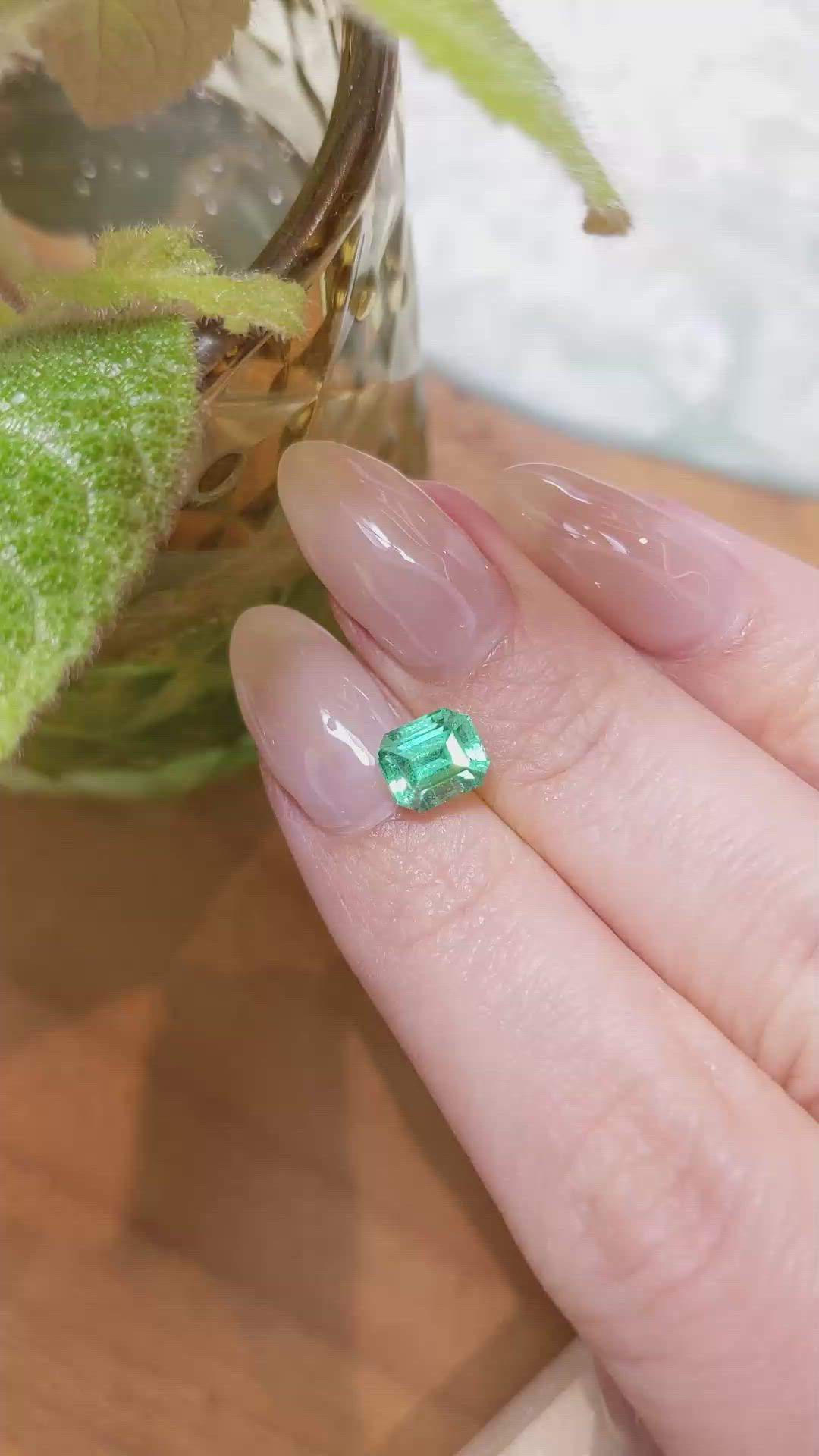 1.23 Ct. Emerald from Russia Size Video