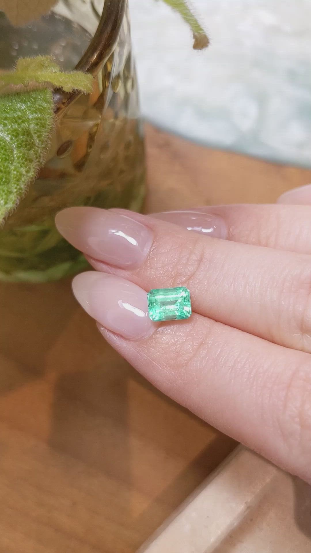 1.36 Ct. Emerald from Russia Size Video