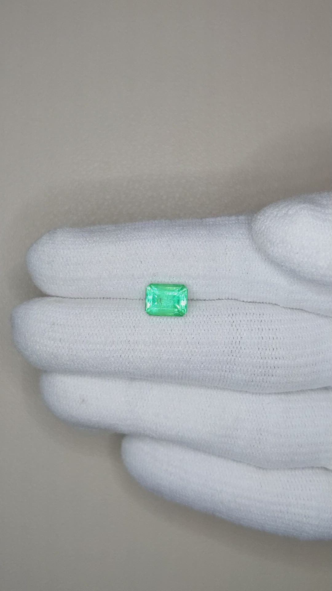 1.36 Ct. Emerald from Russia Size Video