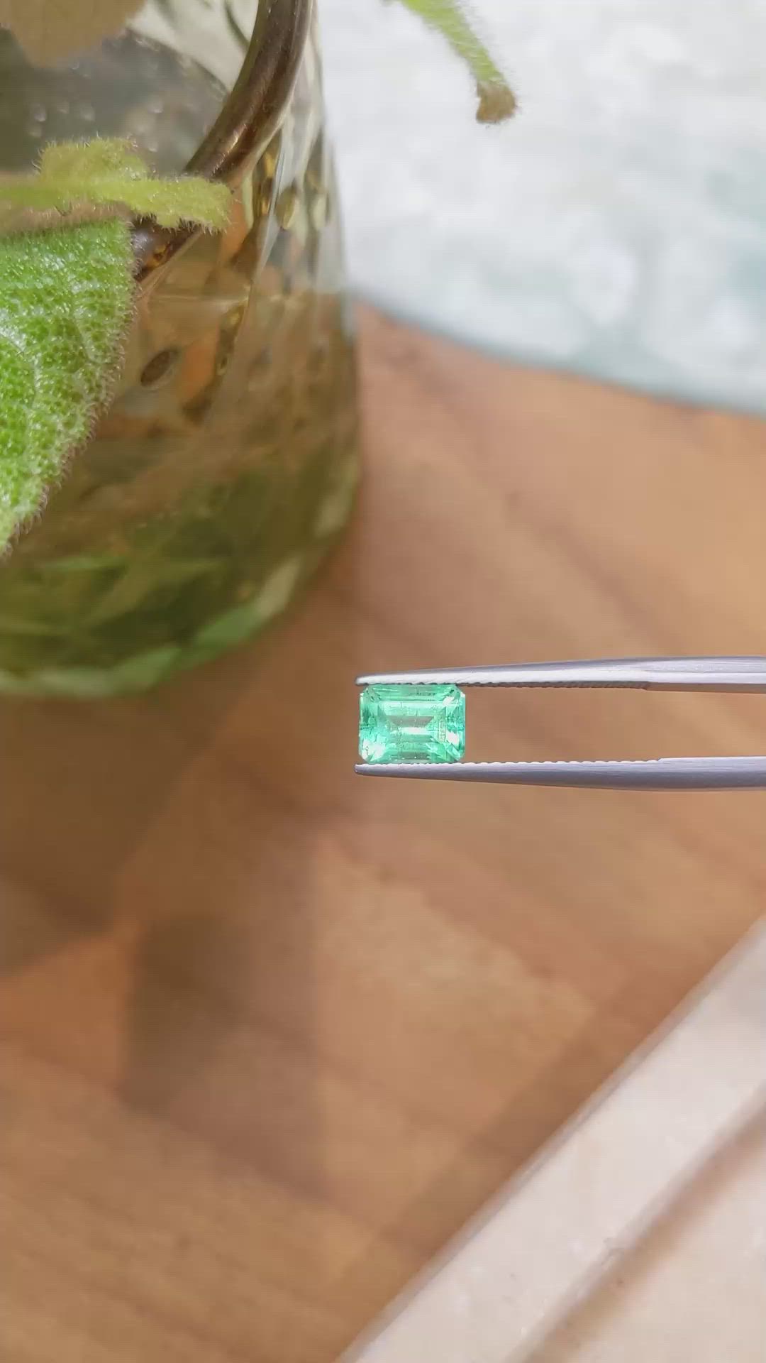 1.36 Ct. Emerald from Russia Size Video