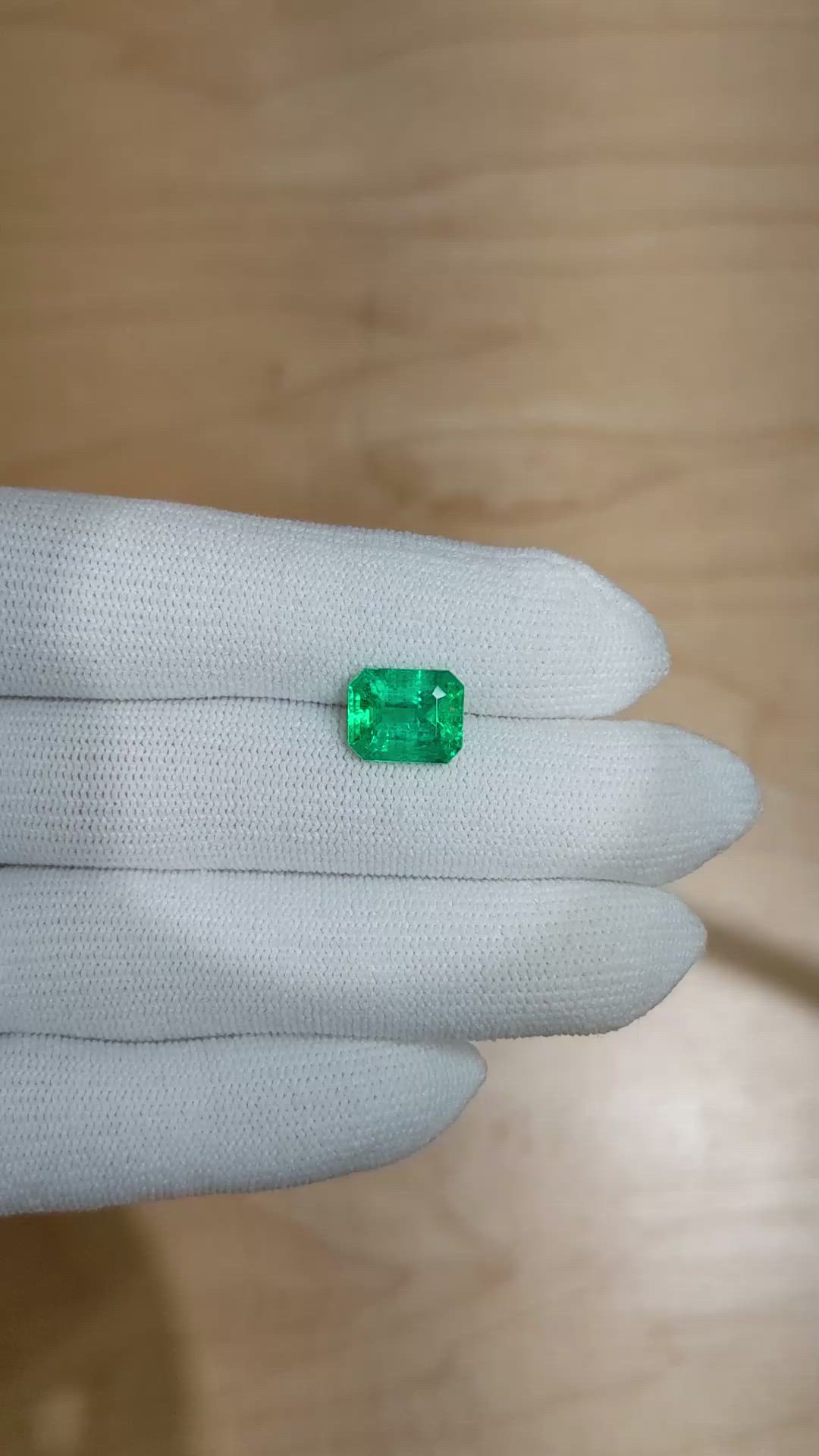 3.30 Ct. Emerald from Zambia Size Video