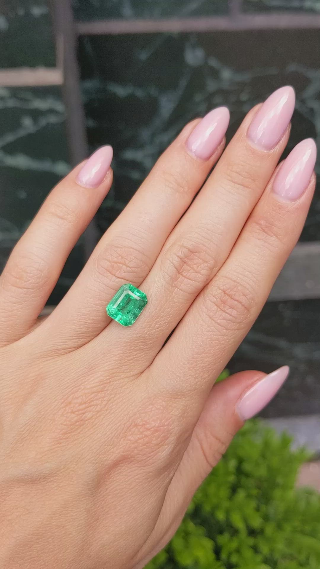3.30 Ct. Emerald from Zambia Size Video