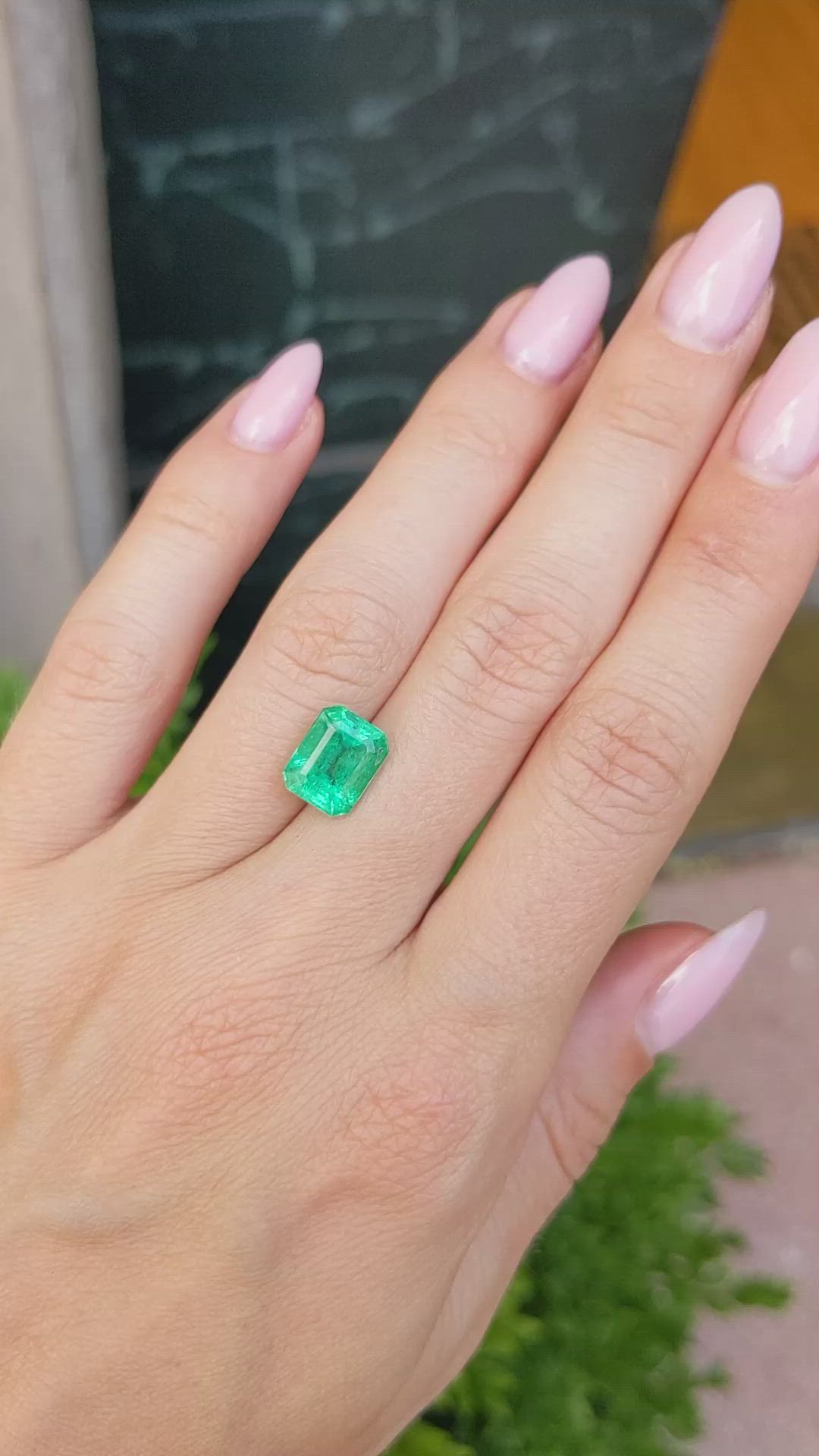 3.16 Ct. Emerald from Zambia Size Video