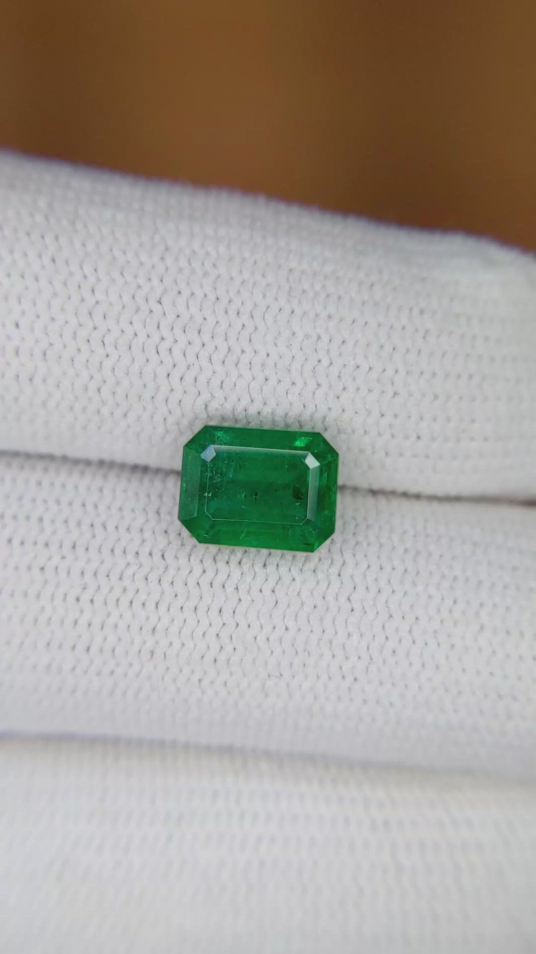 2.19 Ct. Emerald from Zambia Size Video