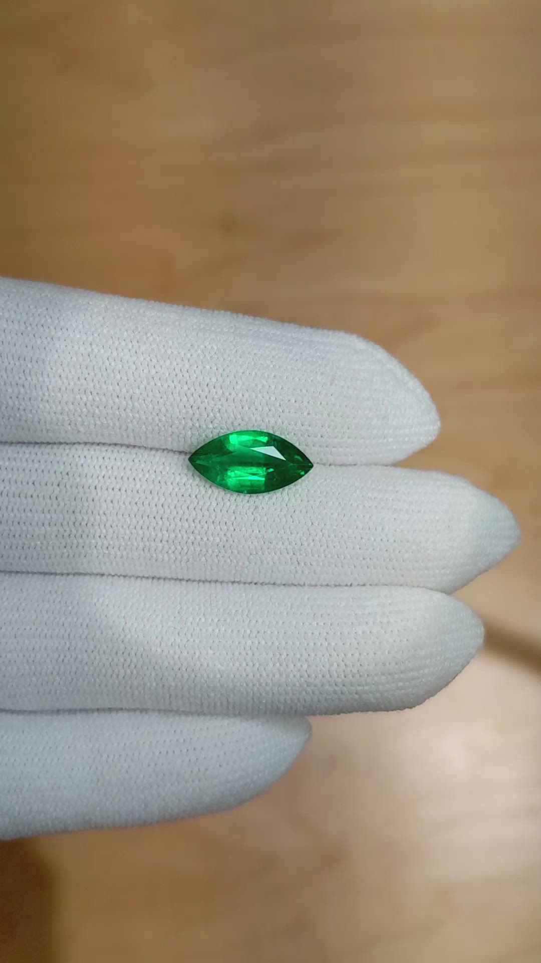 2.46 Ct. Emerald from Zambia Size Video