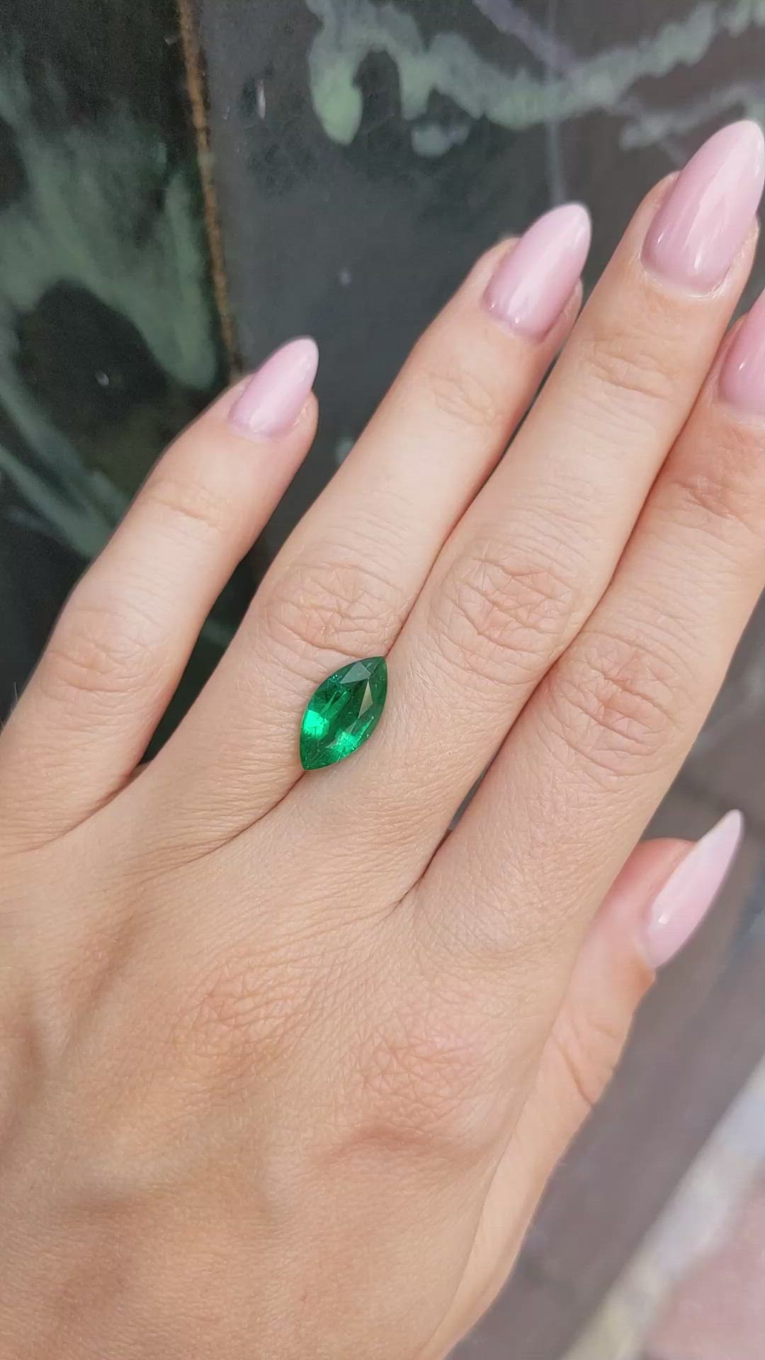 2.46 Ct. Emerald from Zambia Size Video