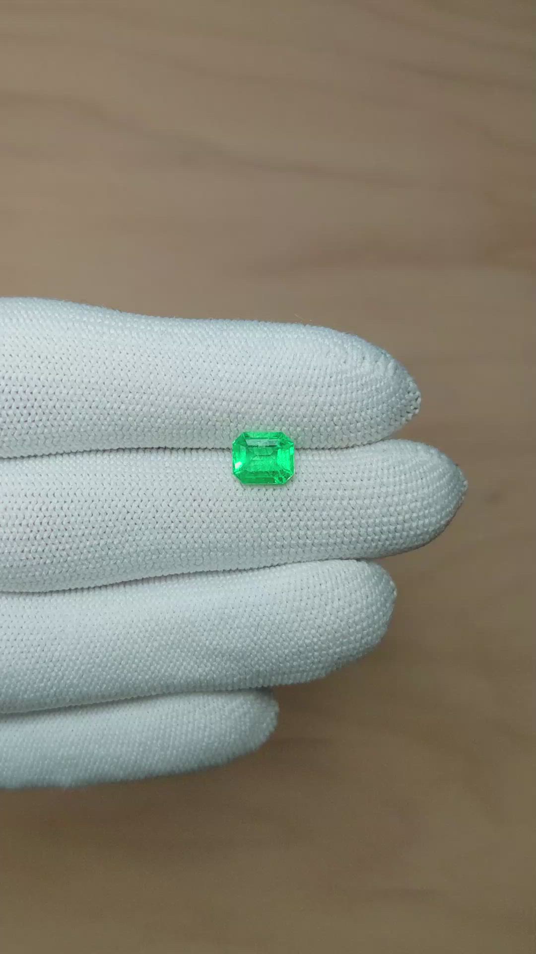 1.38 Ct. Emerald from Colombia Size Video