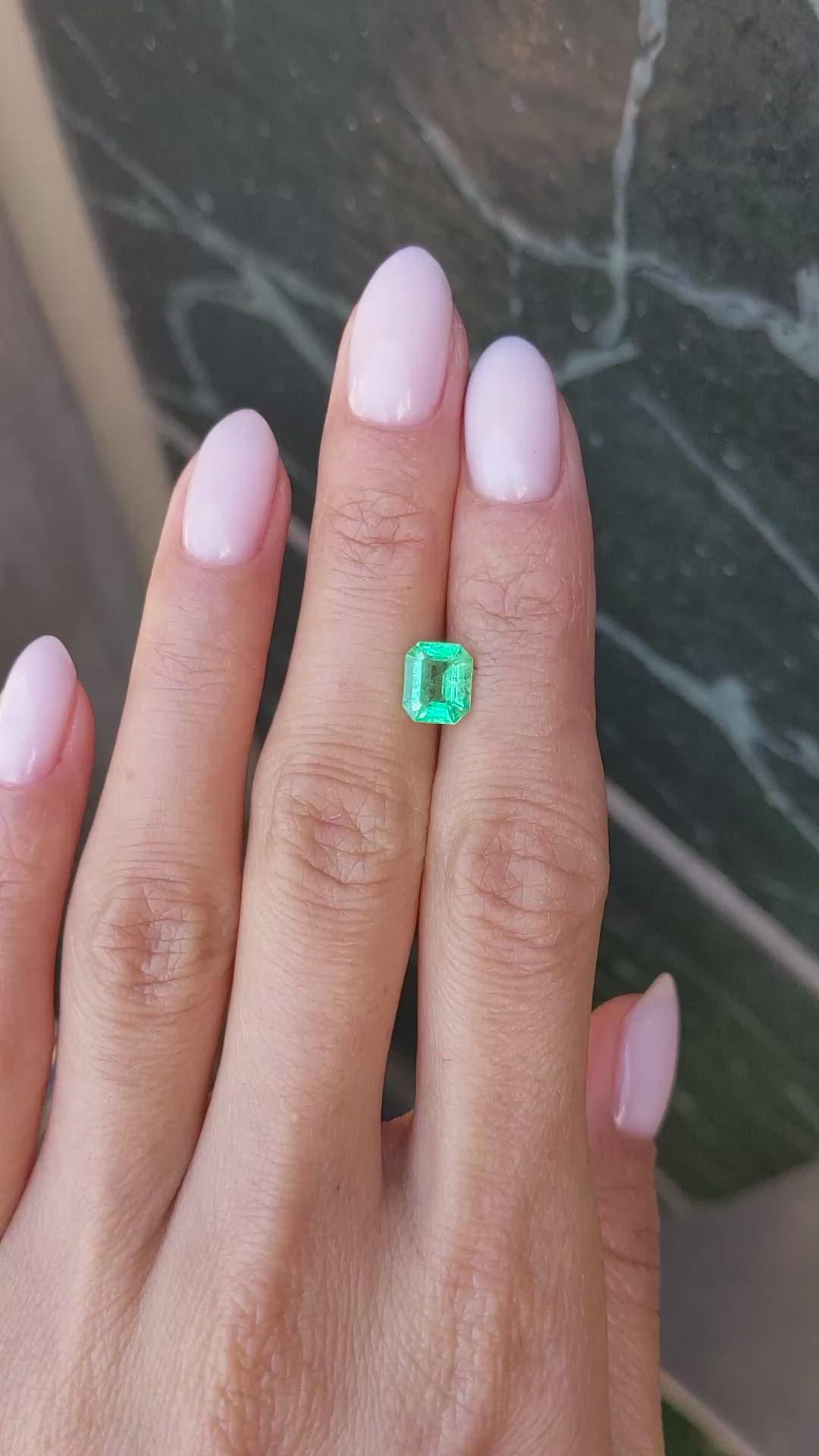 1.38 Ct. Emerald from Colombia Size Video