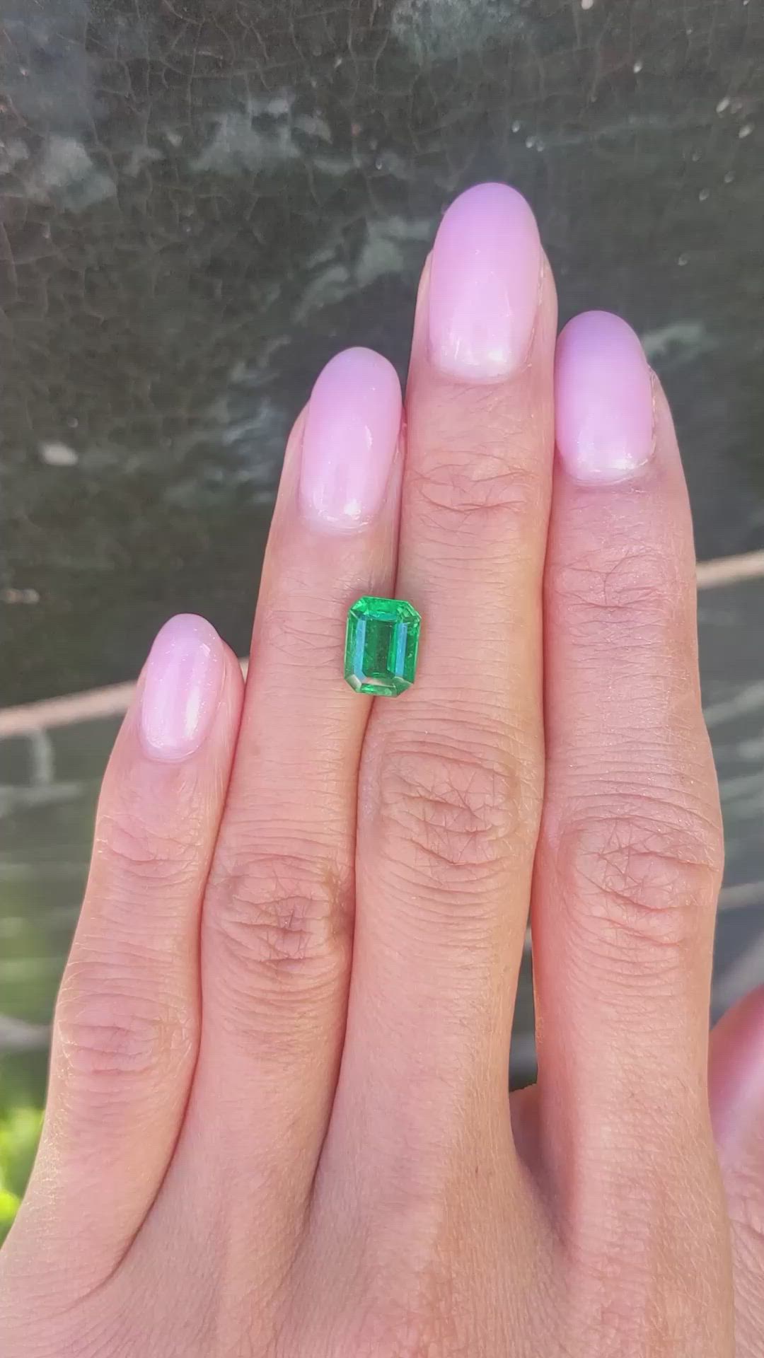 1.97 Ct. Emerald from Zambia Size Video