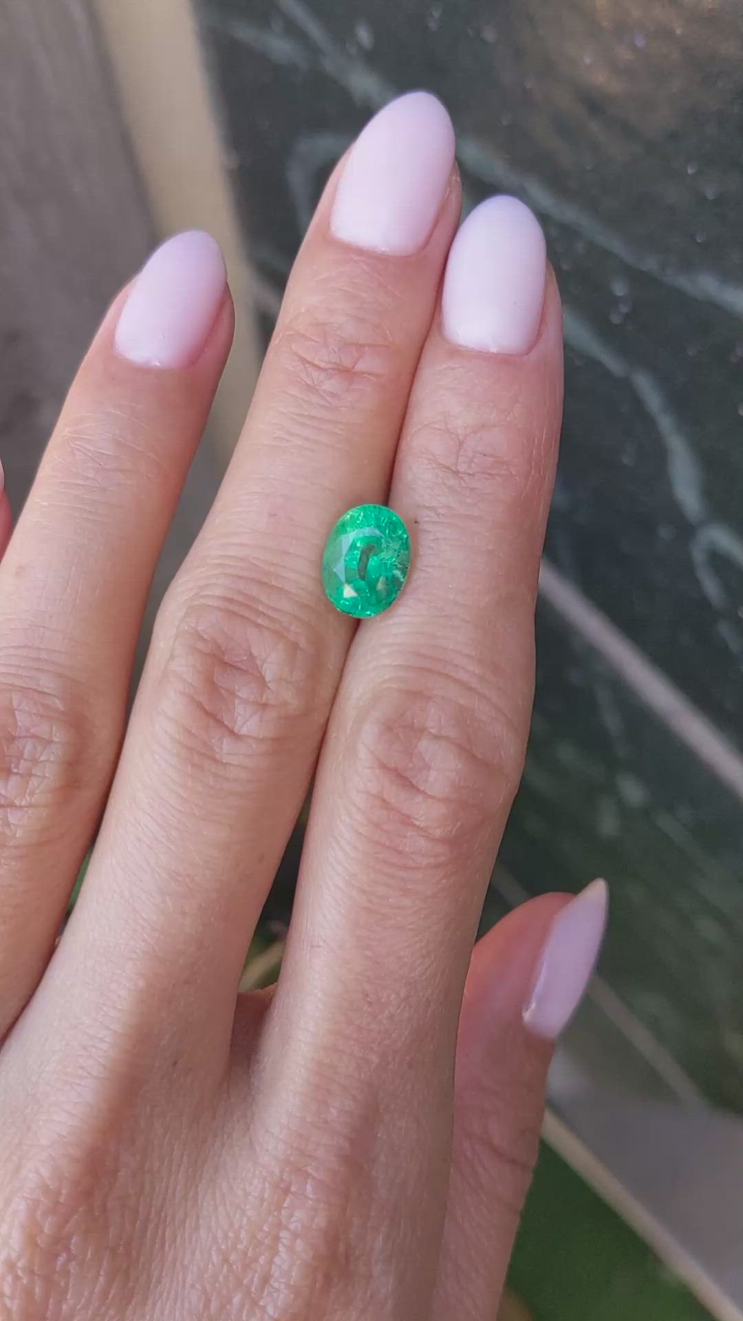2.28 Ct. Emerald from Zambia Size Video