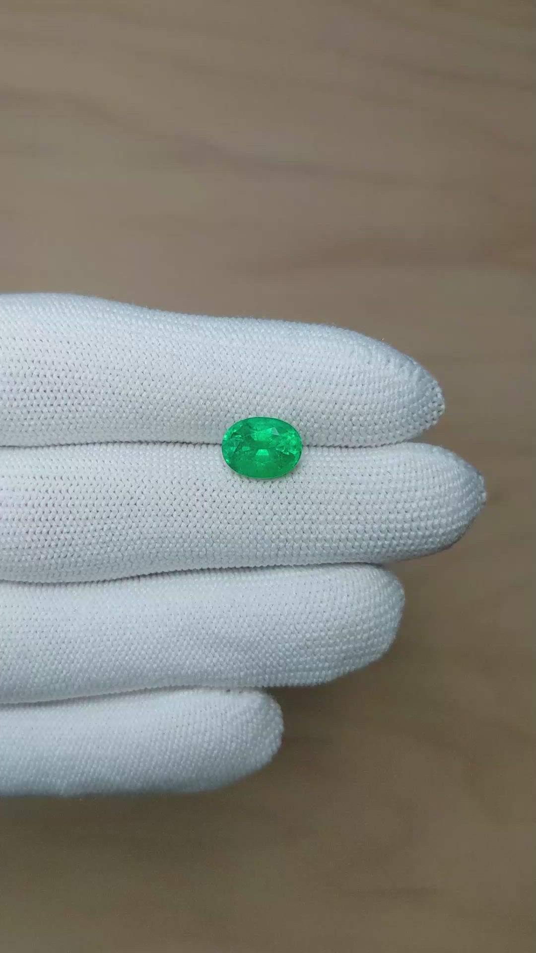 2.28 Ct. Emerald from Zambia Size Video