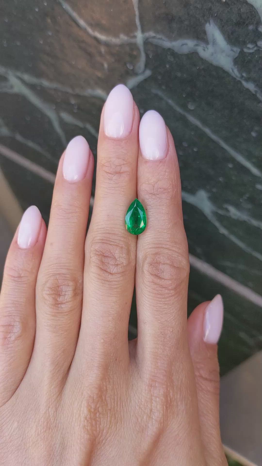 2.34 Ct. Emerald from Zambia Size Video