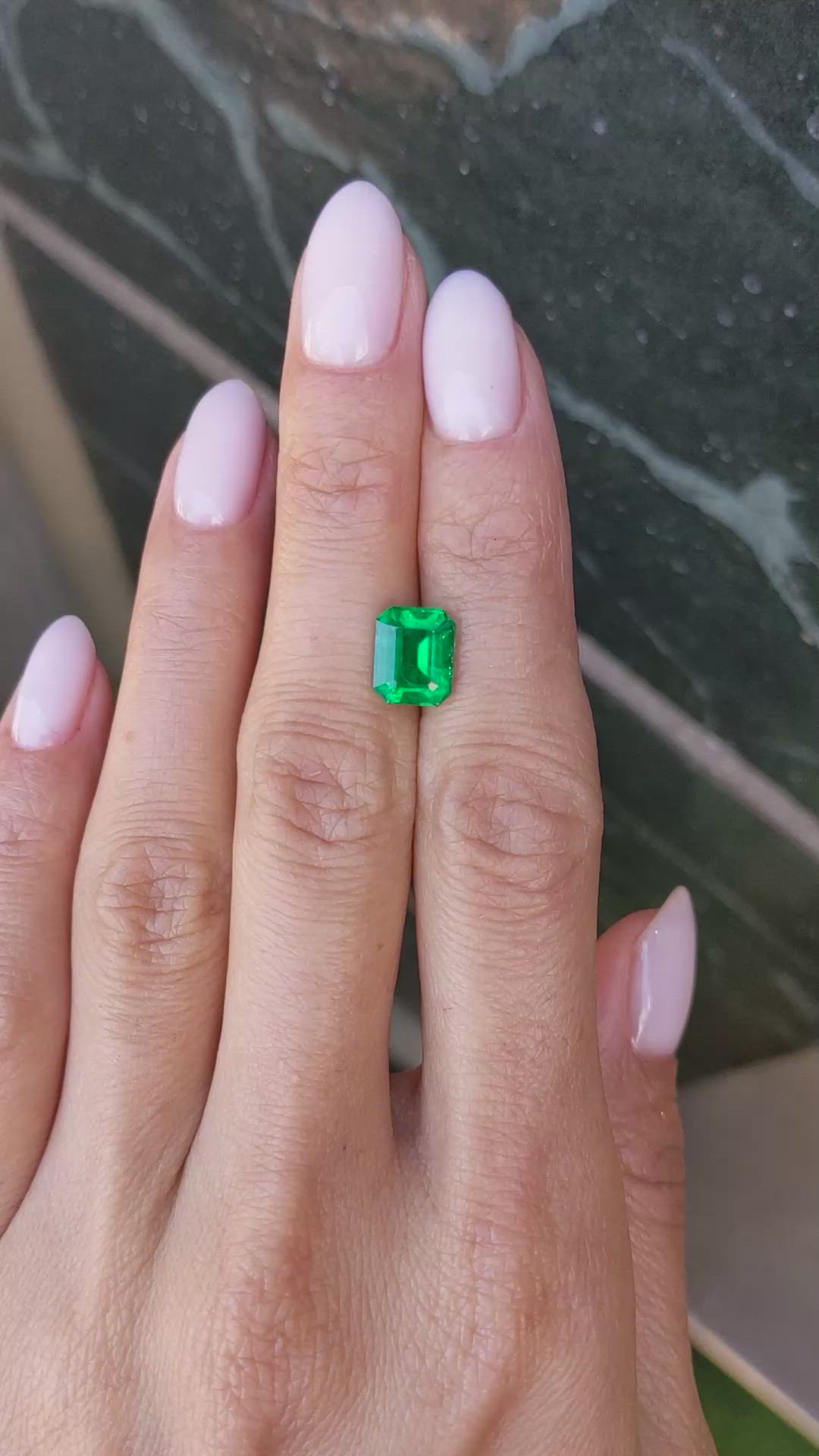 2.11 Ct. Emerald from Zambia Size Video