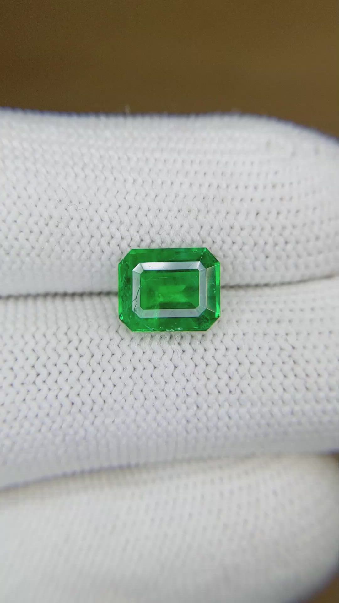 2.11 Ct. Emerald from Zambia Size Video