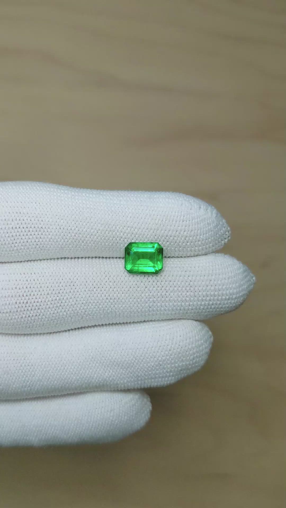 2.11 Ct. Emerald from Zambia Size Video