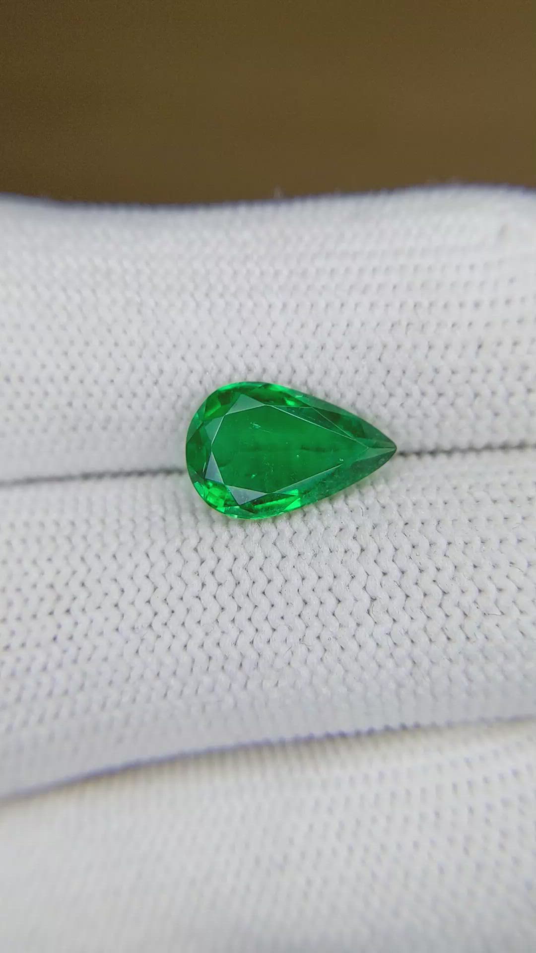 2.08 Ct. Emerald from Zambia Size Video