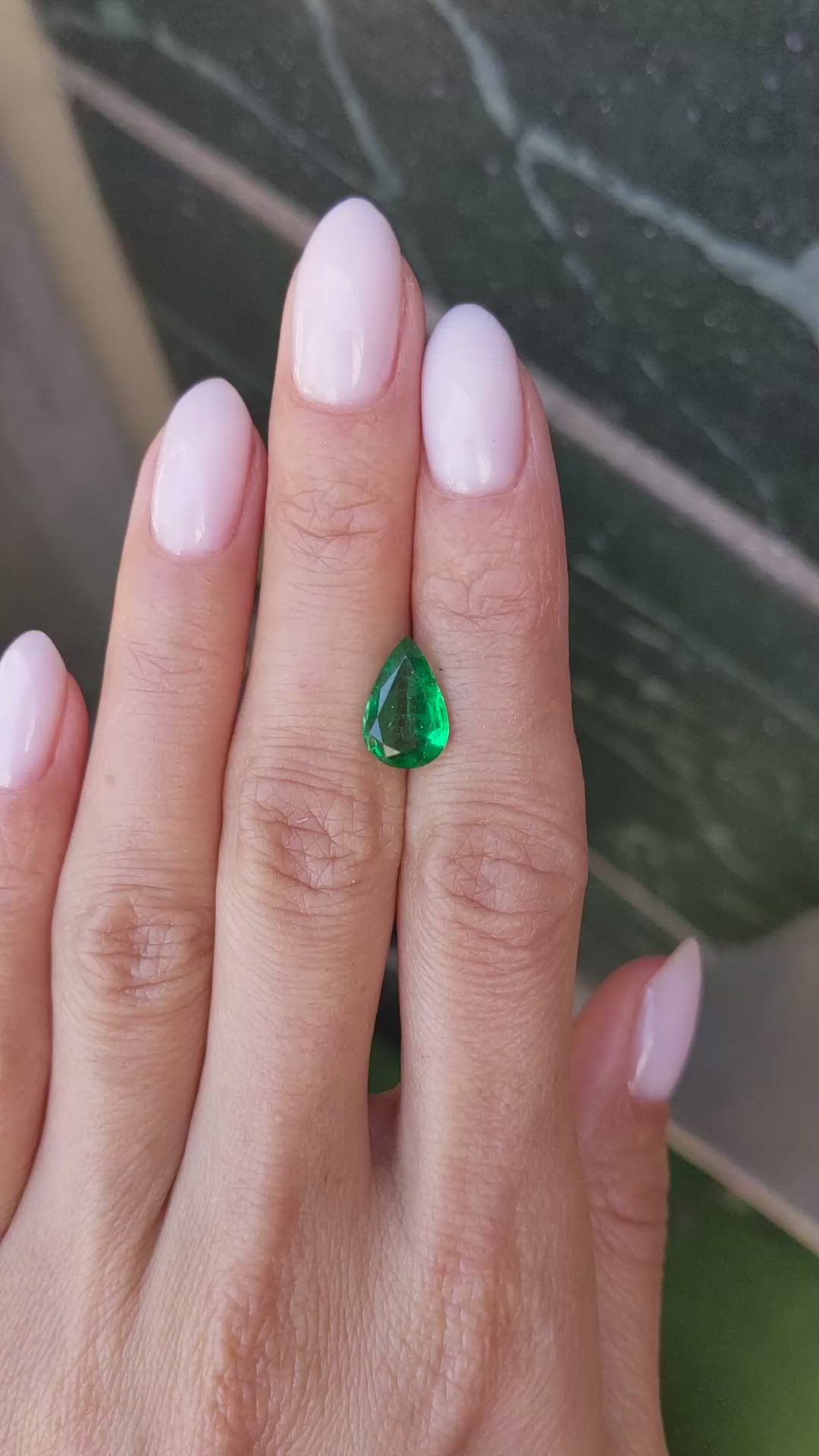 2.08 Ct. Emerald from Zambia Size Video