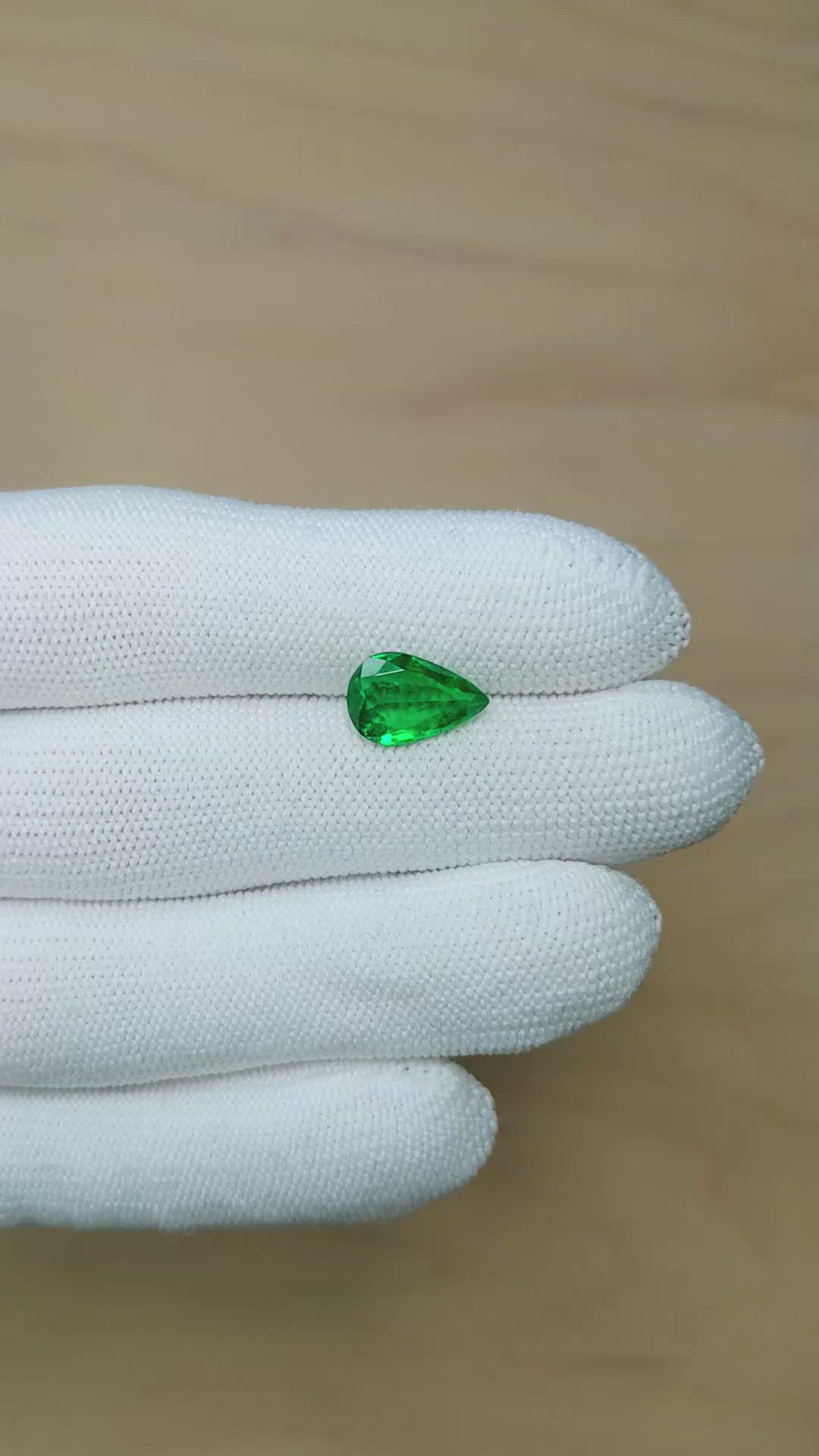 2.08 Ct. Emerald from Zambia Size Video