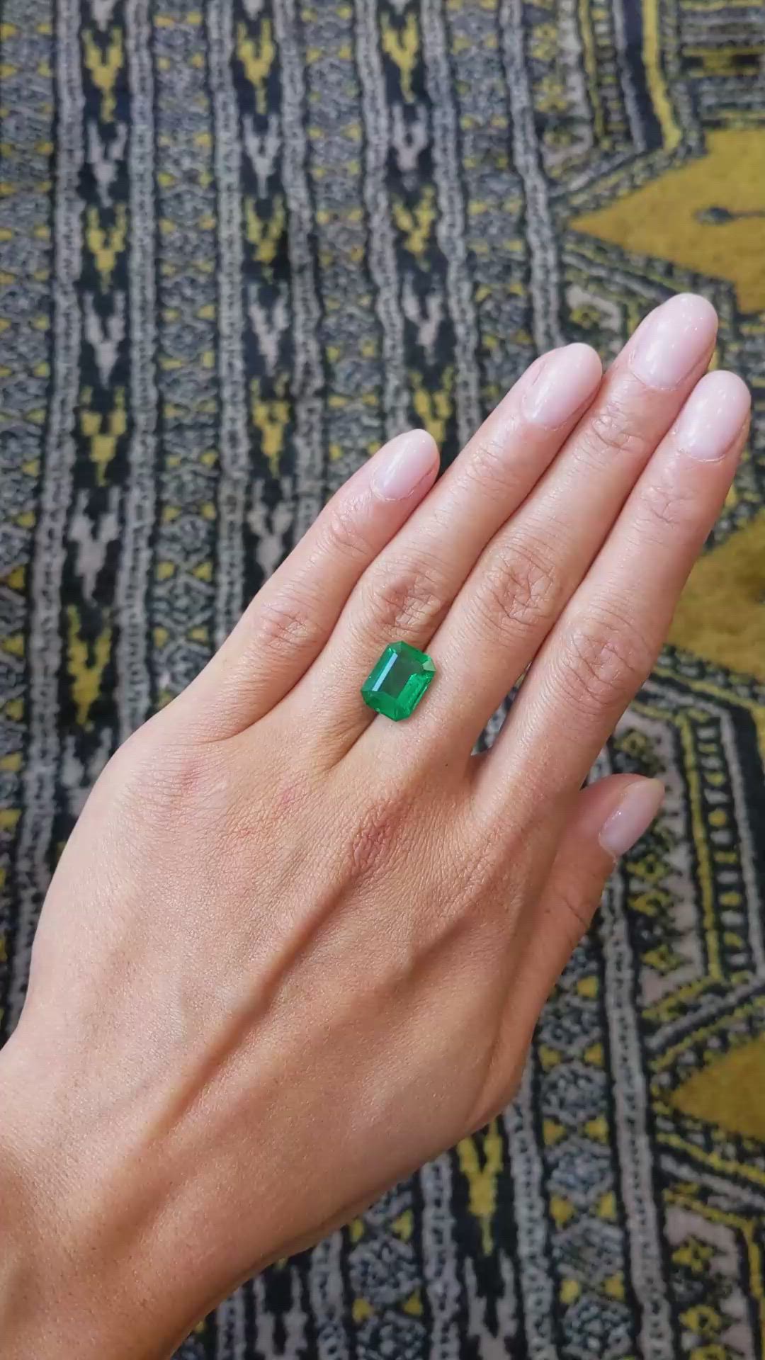 2.07 Ct. Emerald from Zambia Size Video