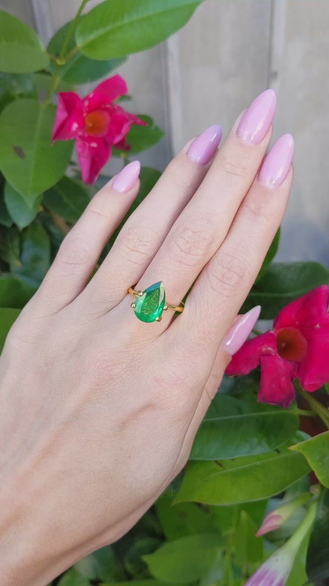 3.08 Ct. Emerald from Zambia Size Video