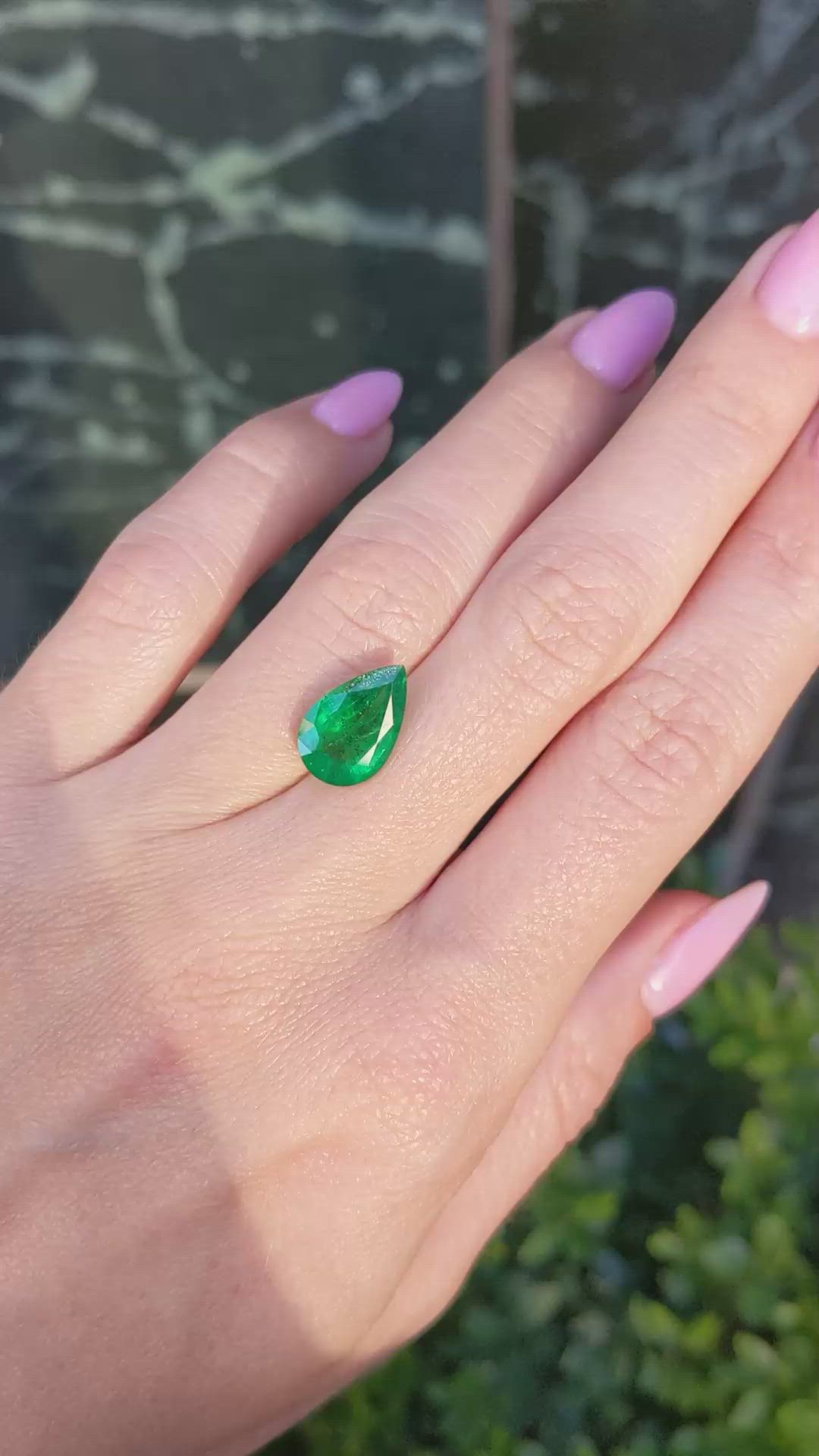 3.08 Ct. Emerald from Zambia Size Video