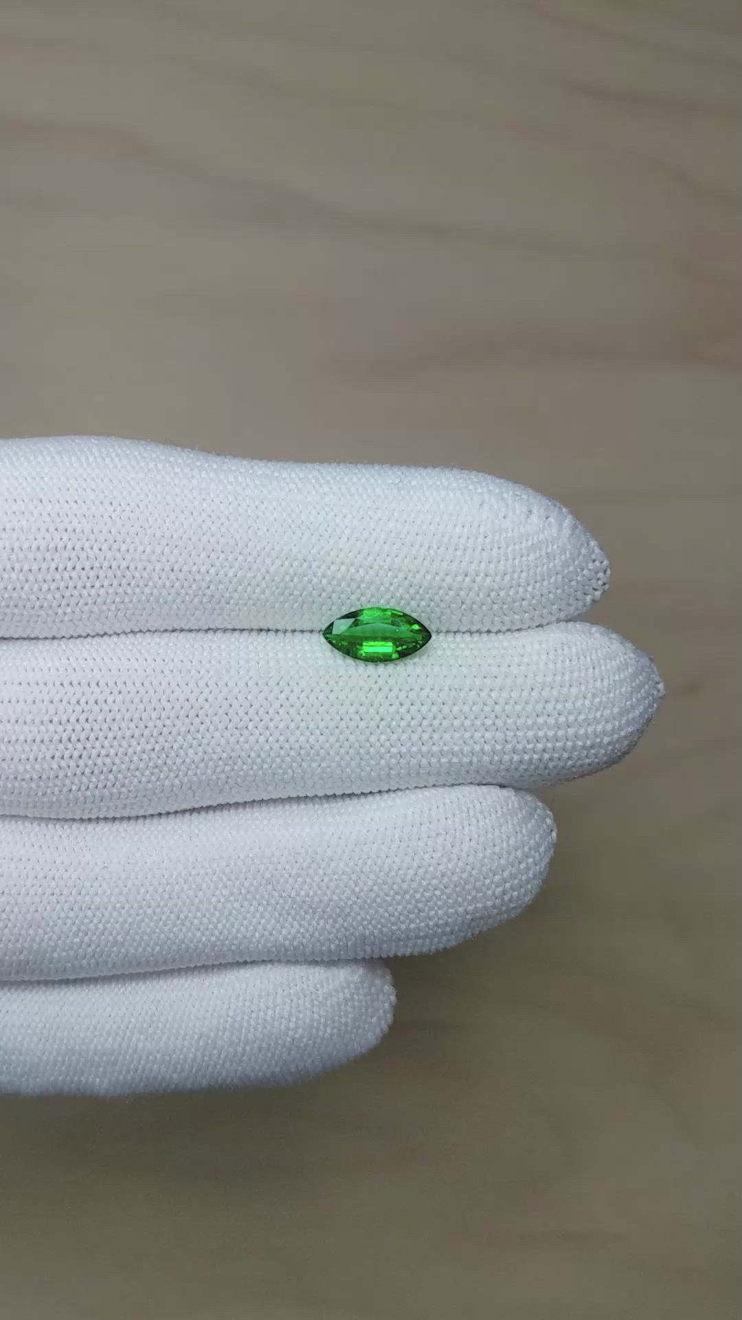 0.94 Ct. Emerald from Zambia Size Video