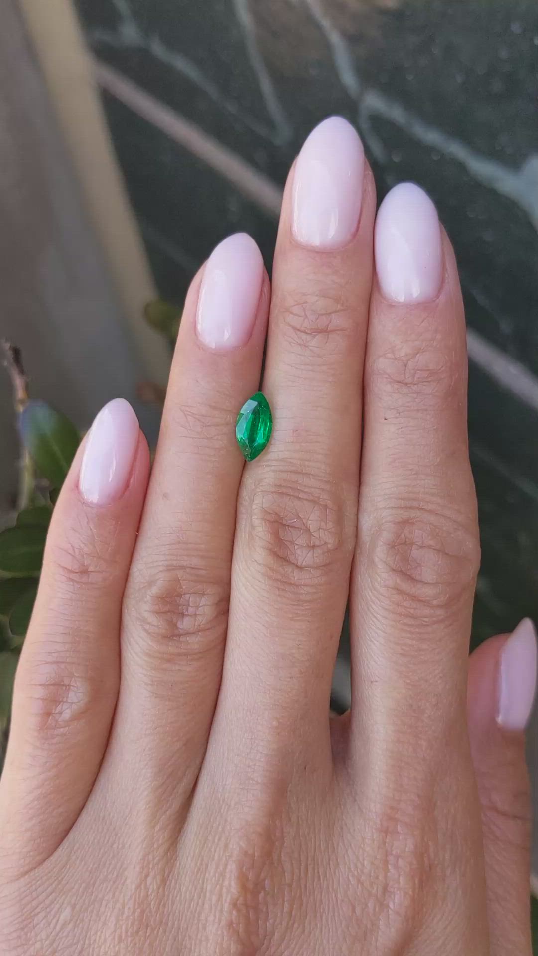 0.95 Ct. Emerald from Zambia Size Video