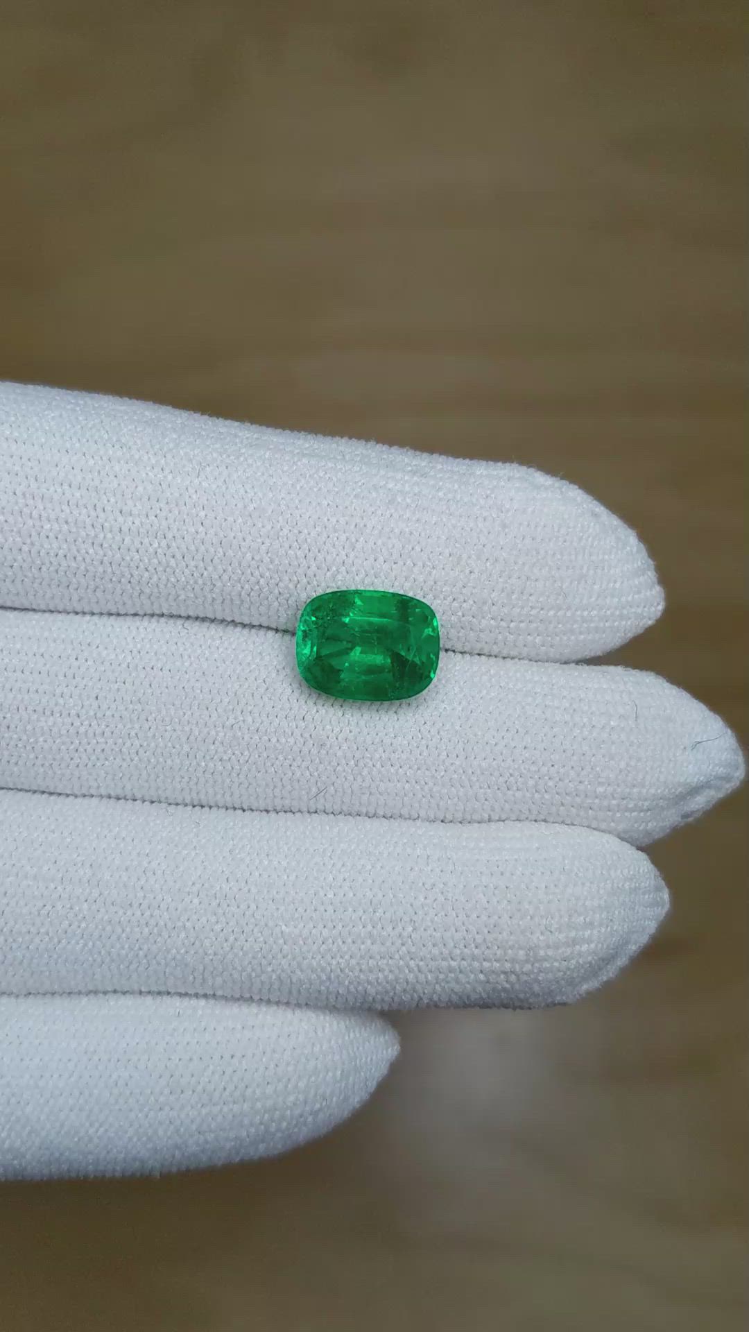 4.08 Ct. Emerald from Zambia Size Video