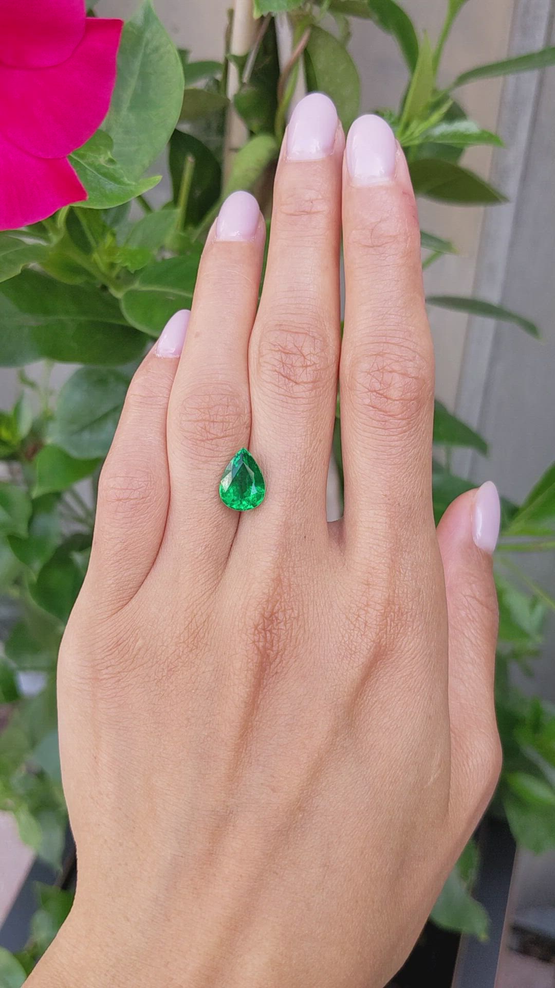 3.30 Ct. Emerald from Zambia Size Video