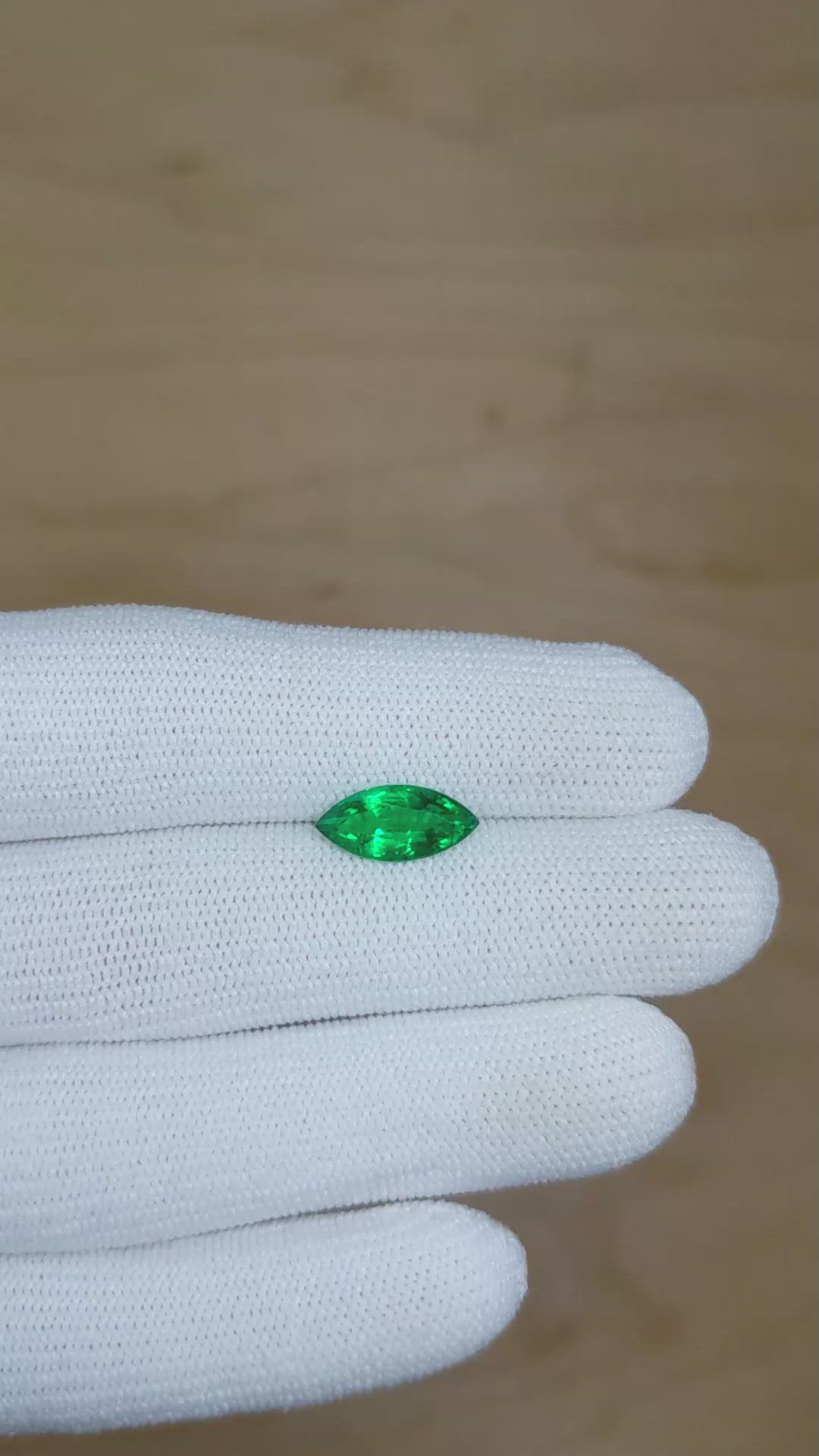 1.90 Ct. Emerald from Zambia Size Video