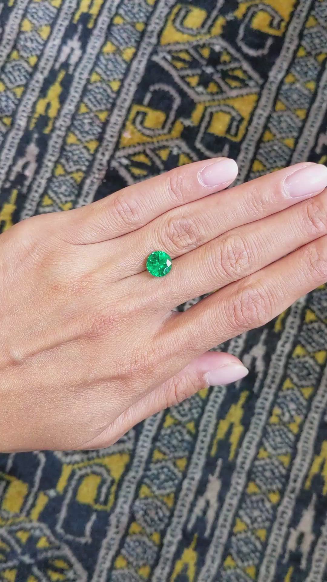 2.48 Ct. Emerald from Zambia Size Video