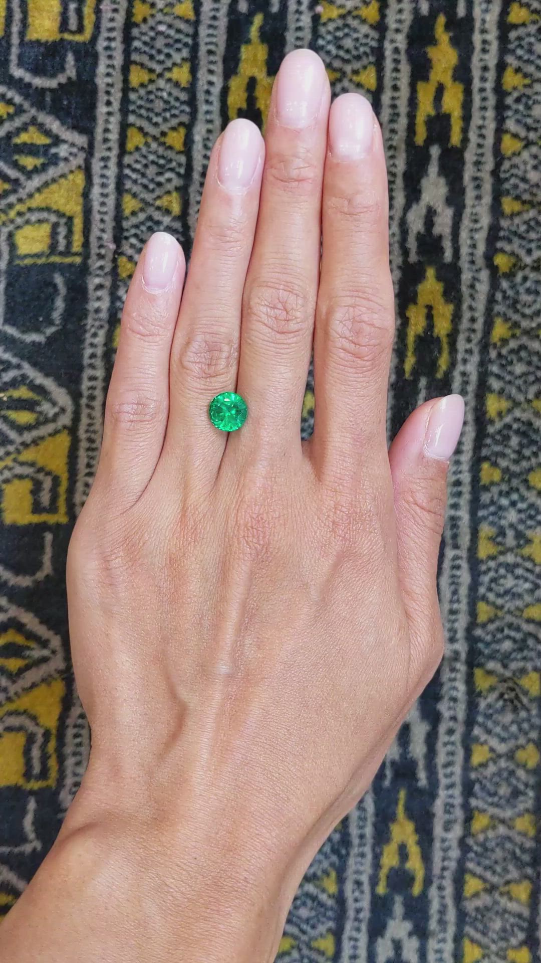 2.48 Ct. Emerald from Zambia Size Video