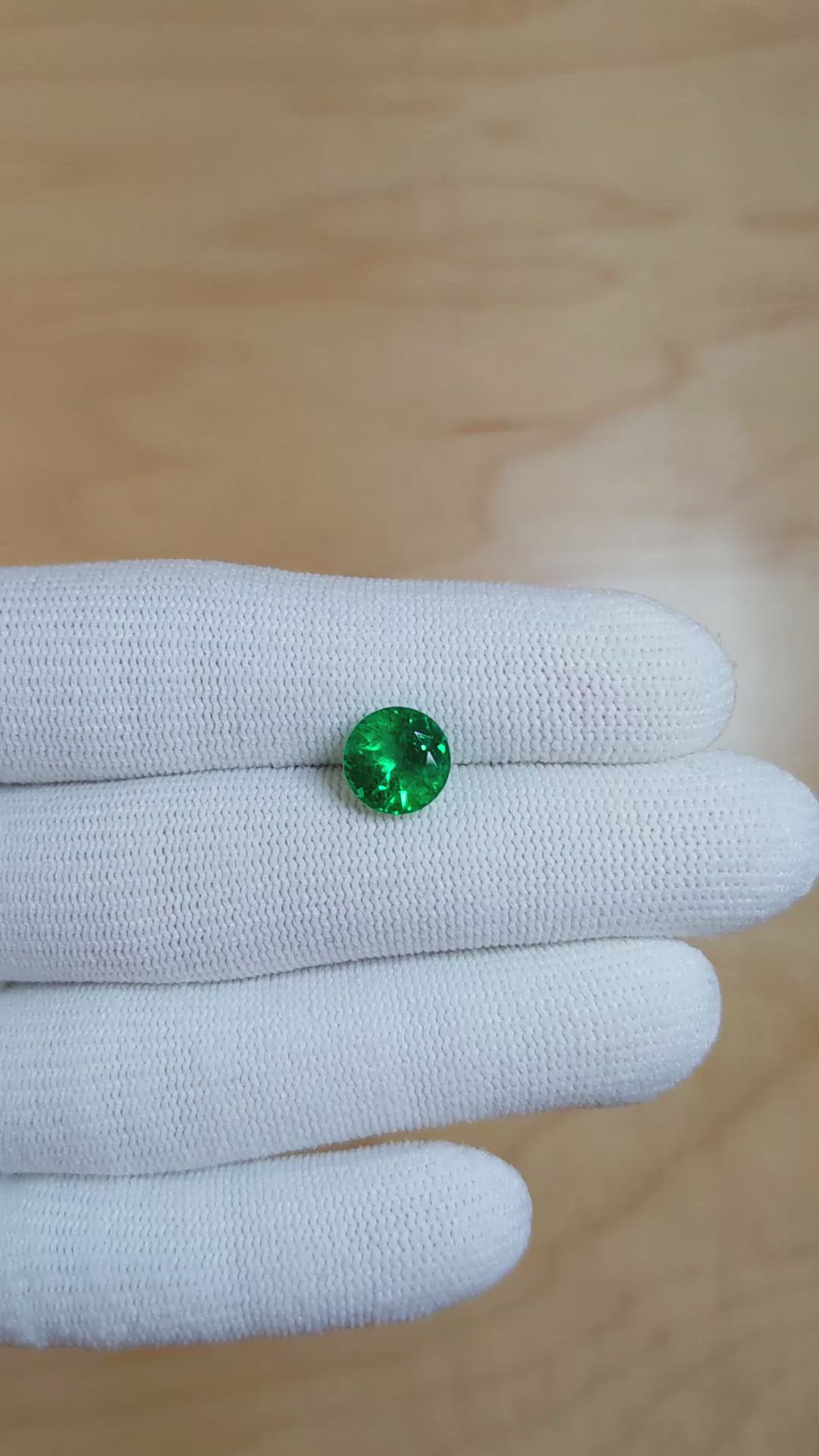 2.48 Ct. Emerald from Zambia Size Video