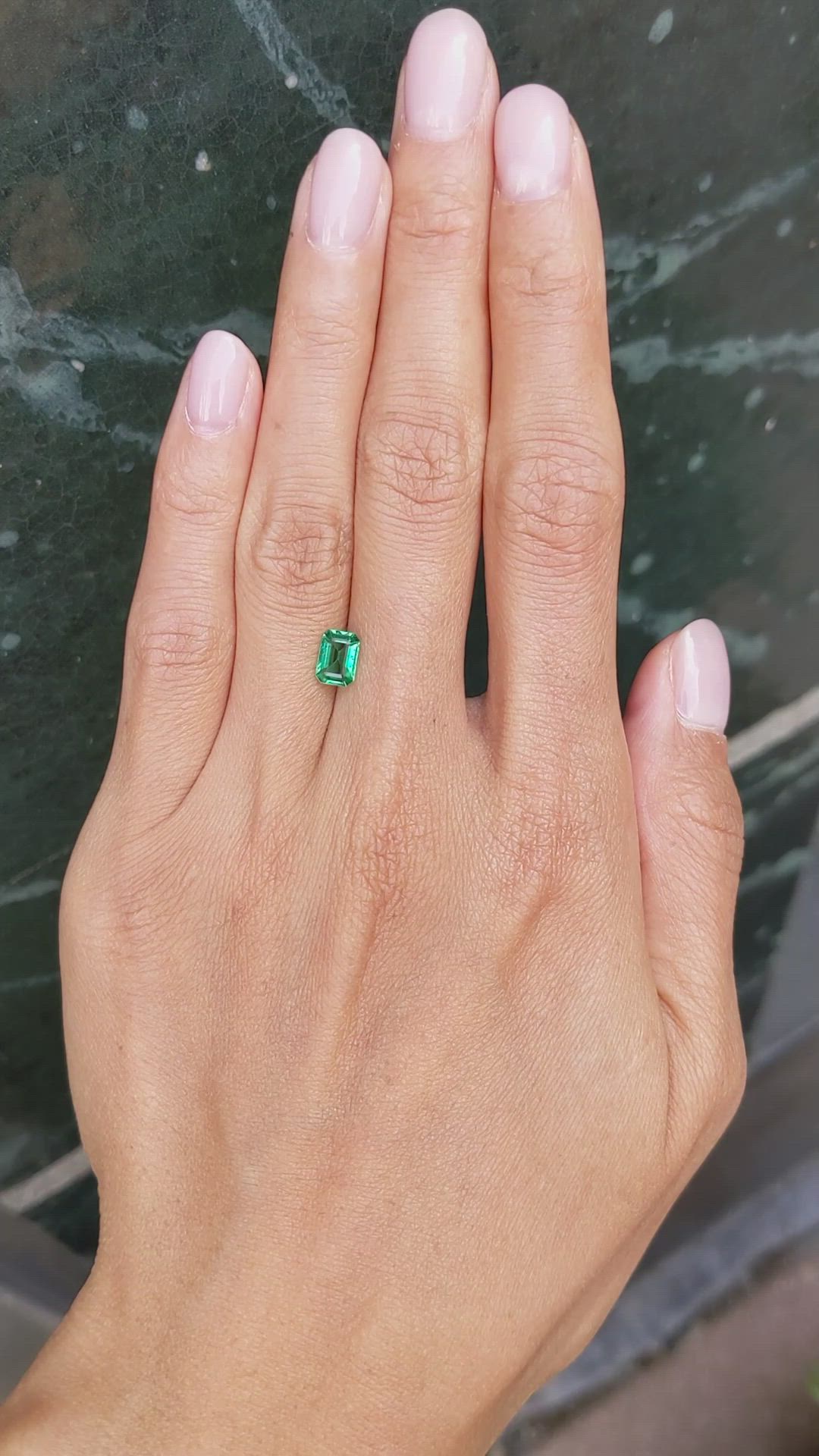 0.78 Ct. Emerald from Afghanistan Size Video