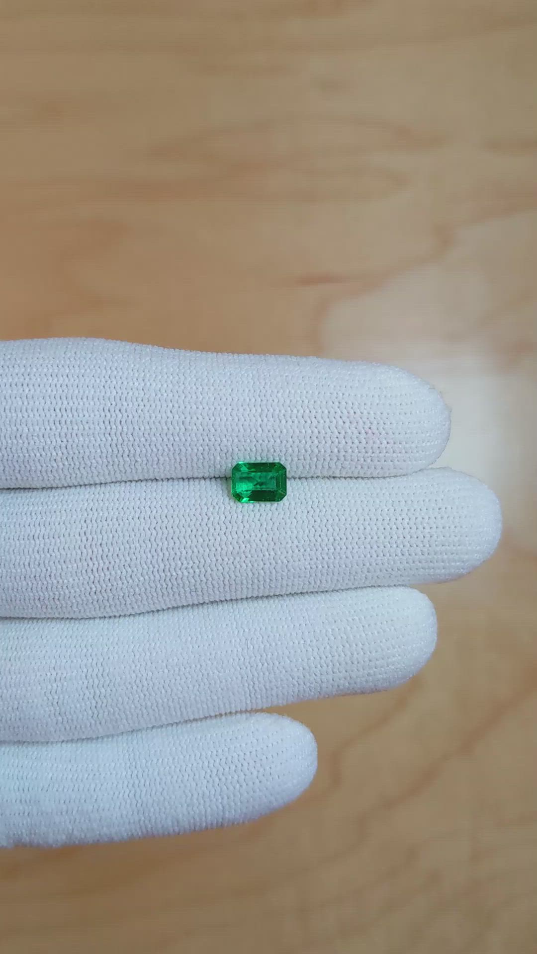 0.78 Ct. Emerald from Afghanistan Size Video