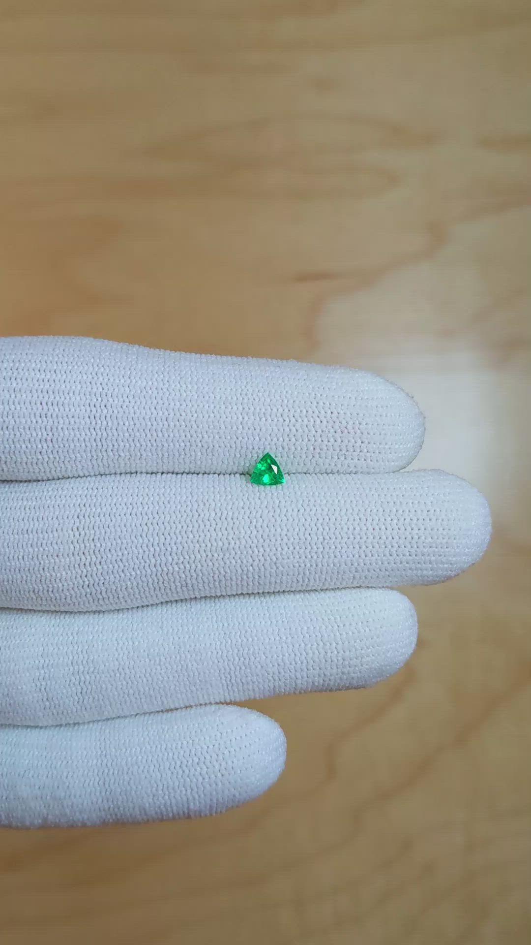 0.19 Ct. Emerald from Afghanistan Size Video