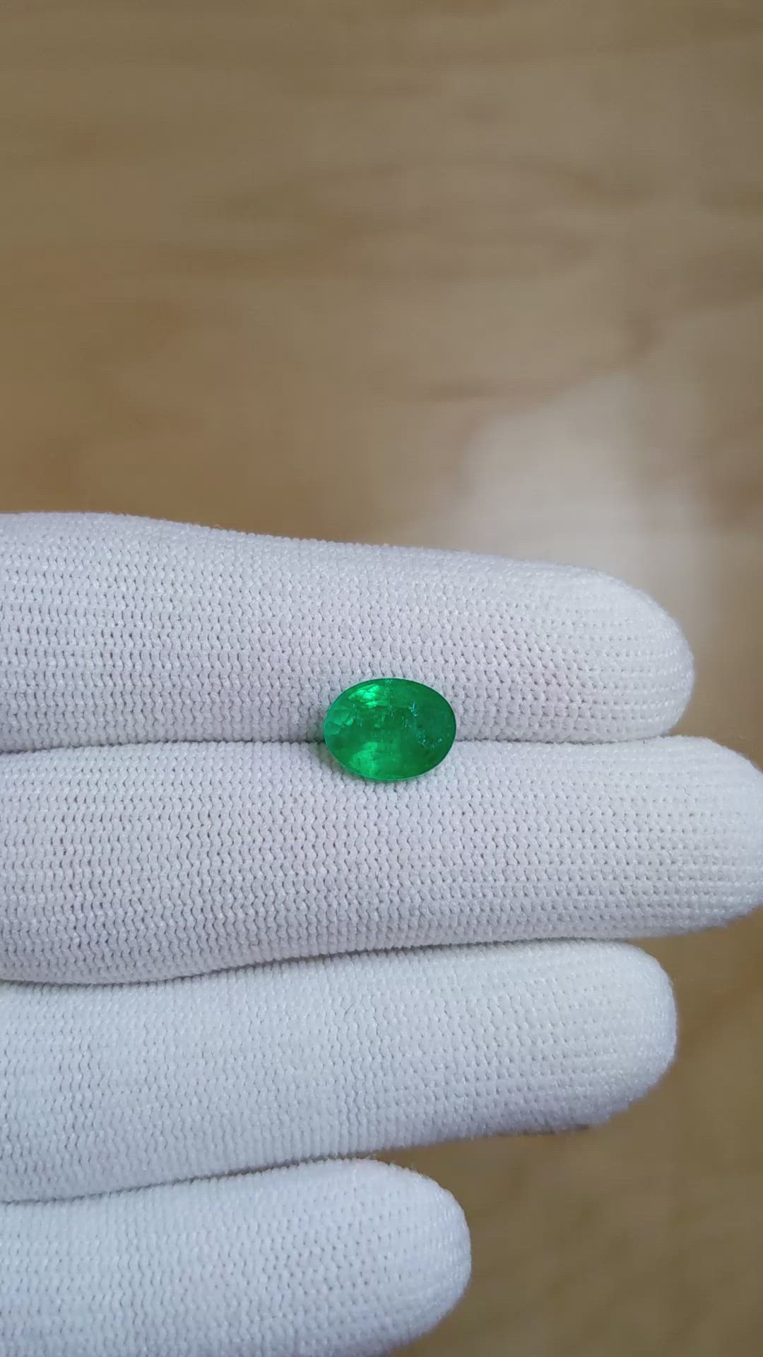 2.02 Ct. Emerald from Afghanistan Size Video