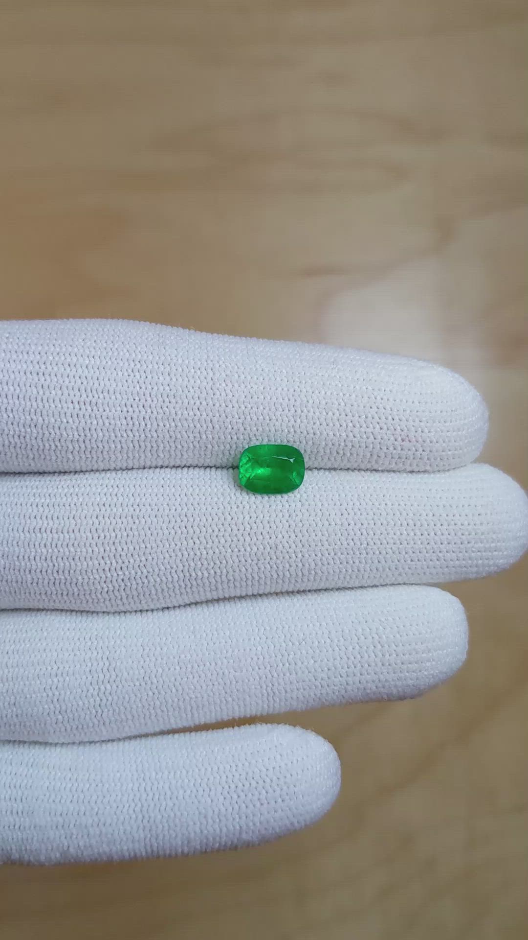 1.16 Ct. Emerald from Afghanistan Size Video