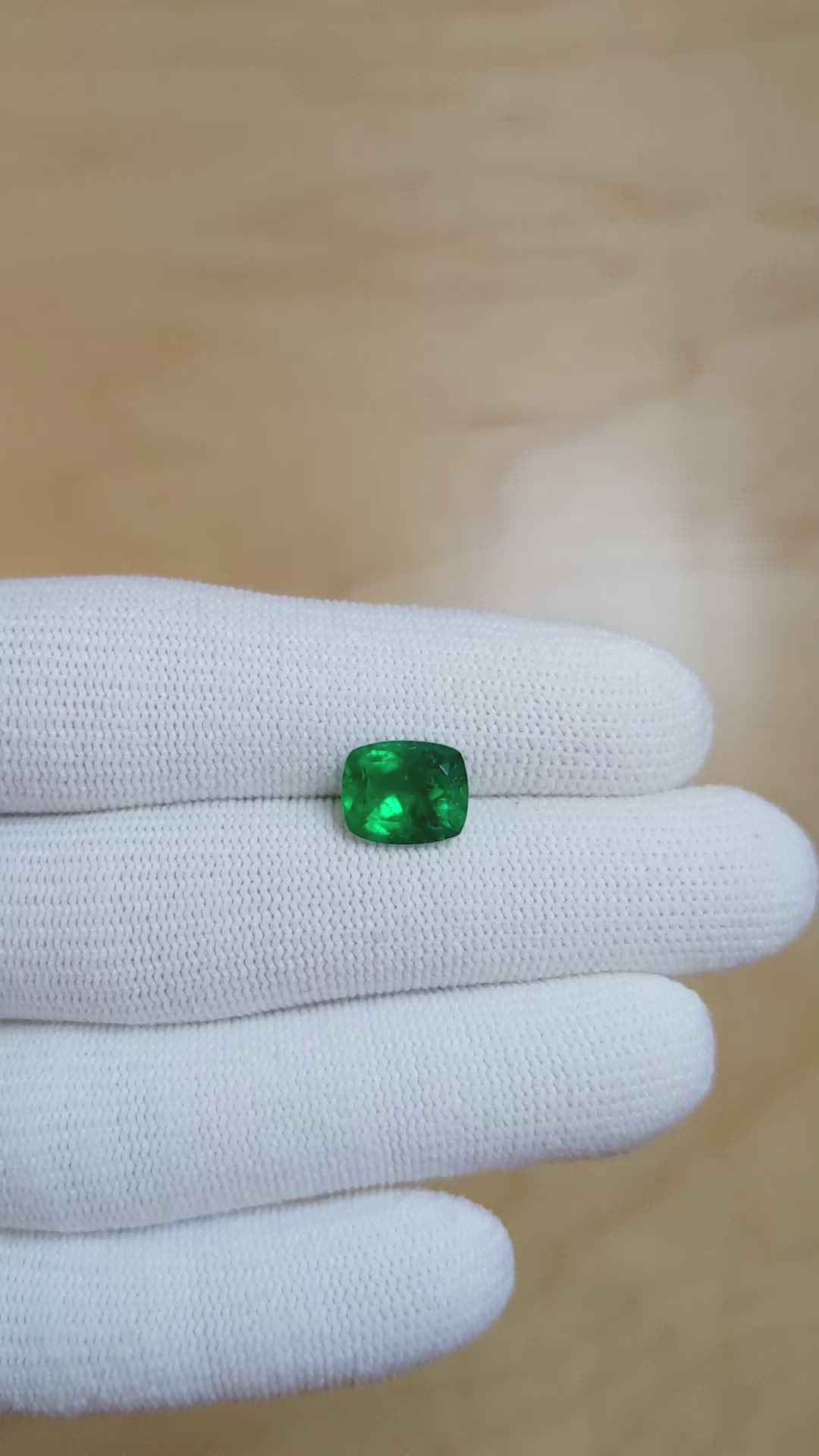 2.35 Ct. Emerald from Afghanistan Size Video