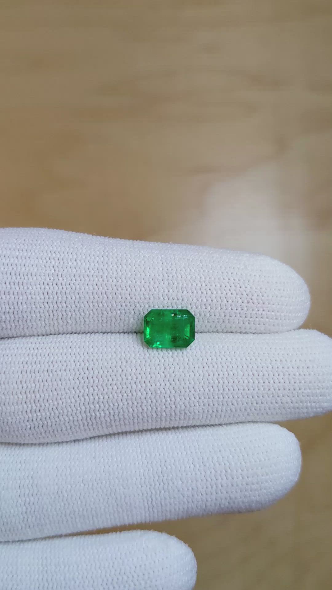 1.45 Ct. Emerald from Afghanistan Size Video