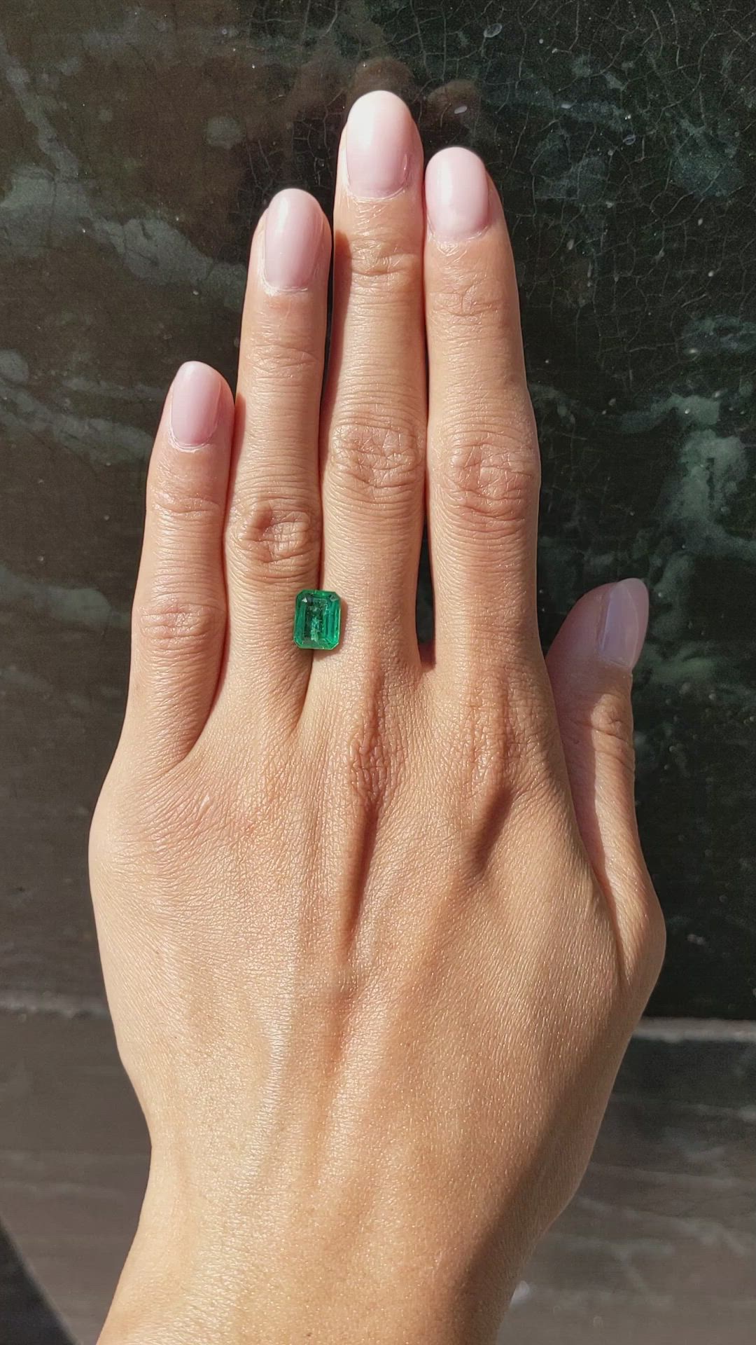 2.27 Ct. Emerald from Zambia Size Video
