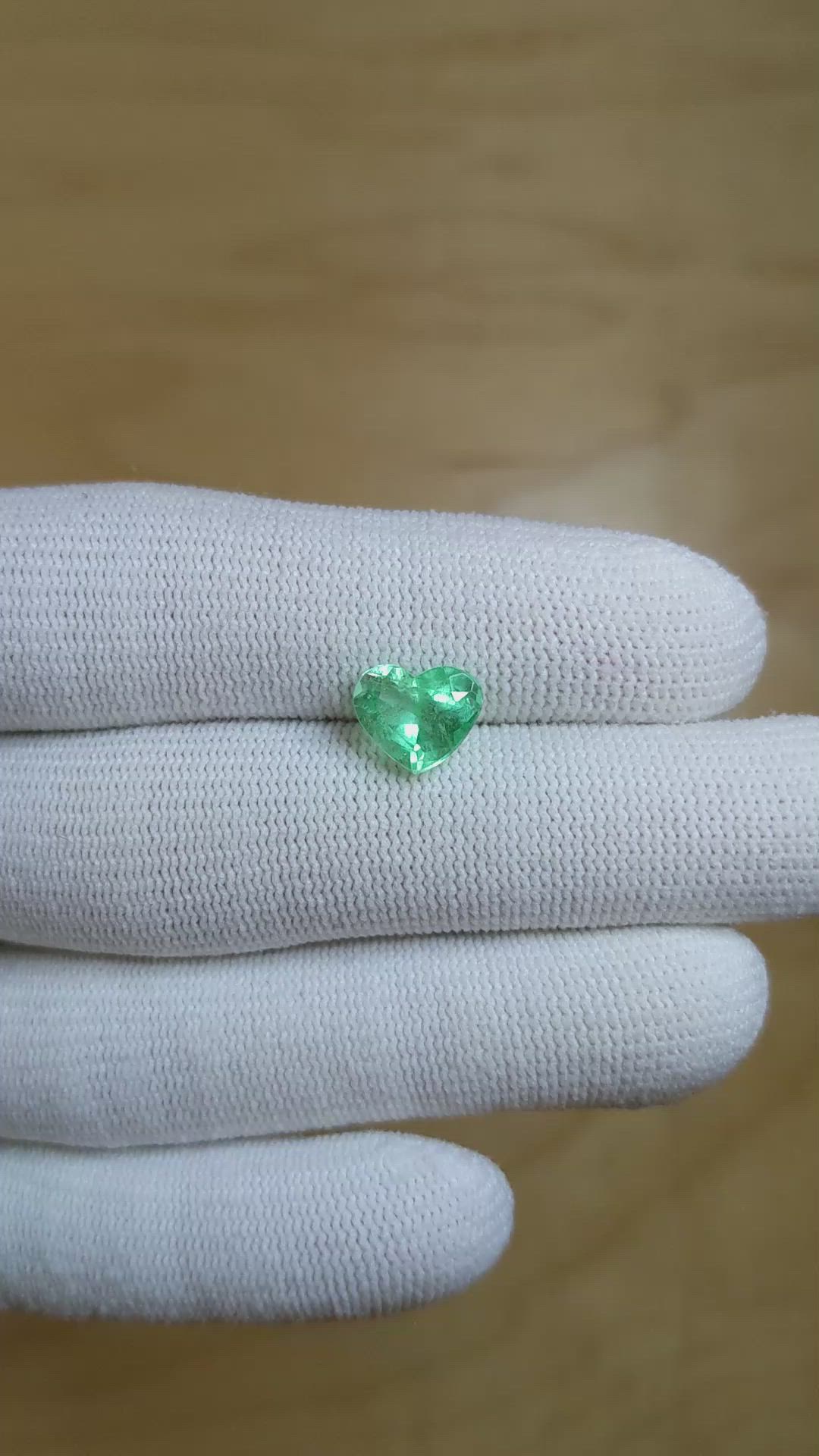 1.90 Ct. Emerald from Colombia Size Video
