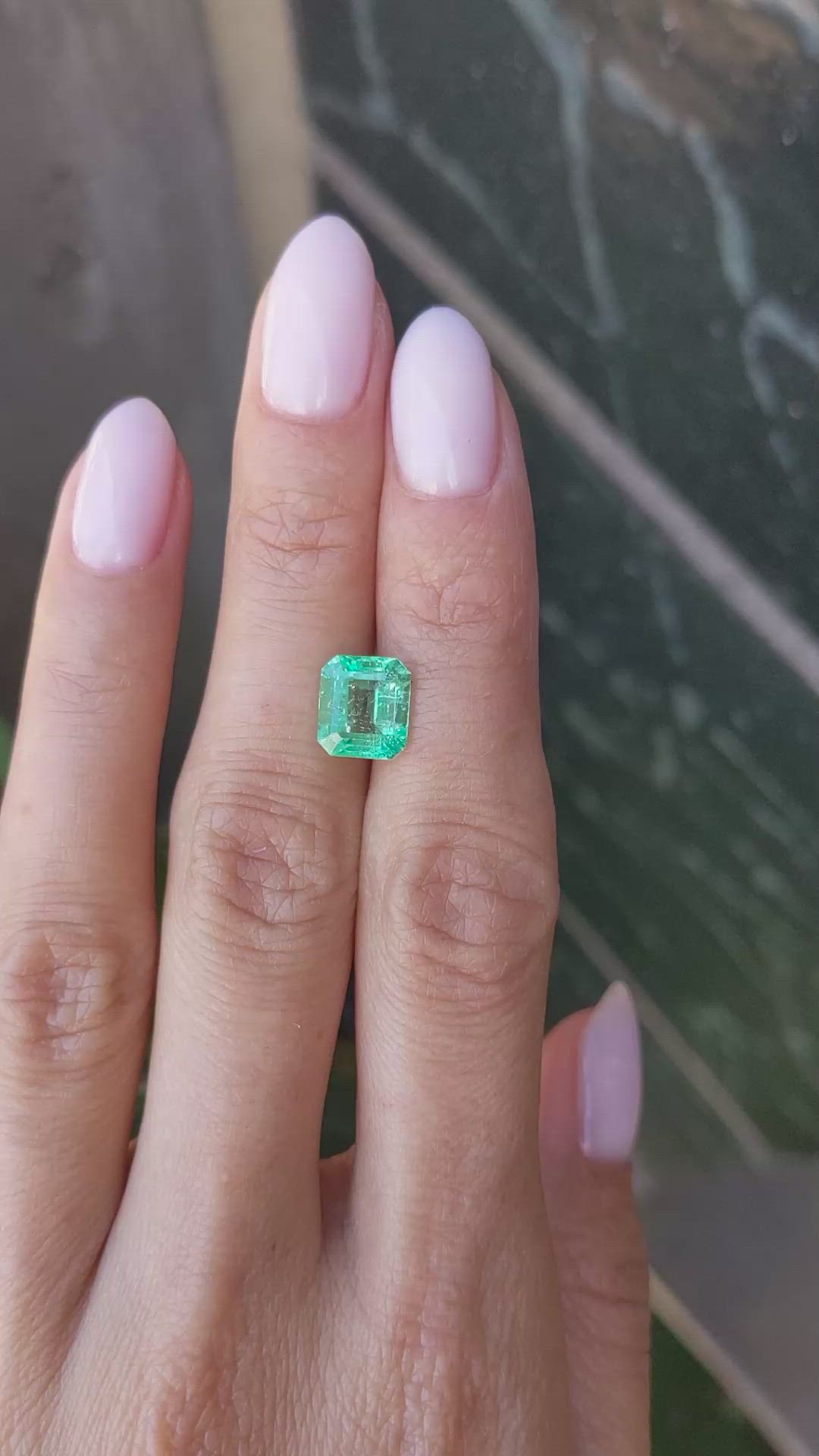 2.16 Ct. Emerald from Colombia Size Video
