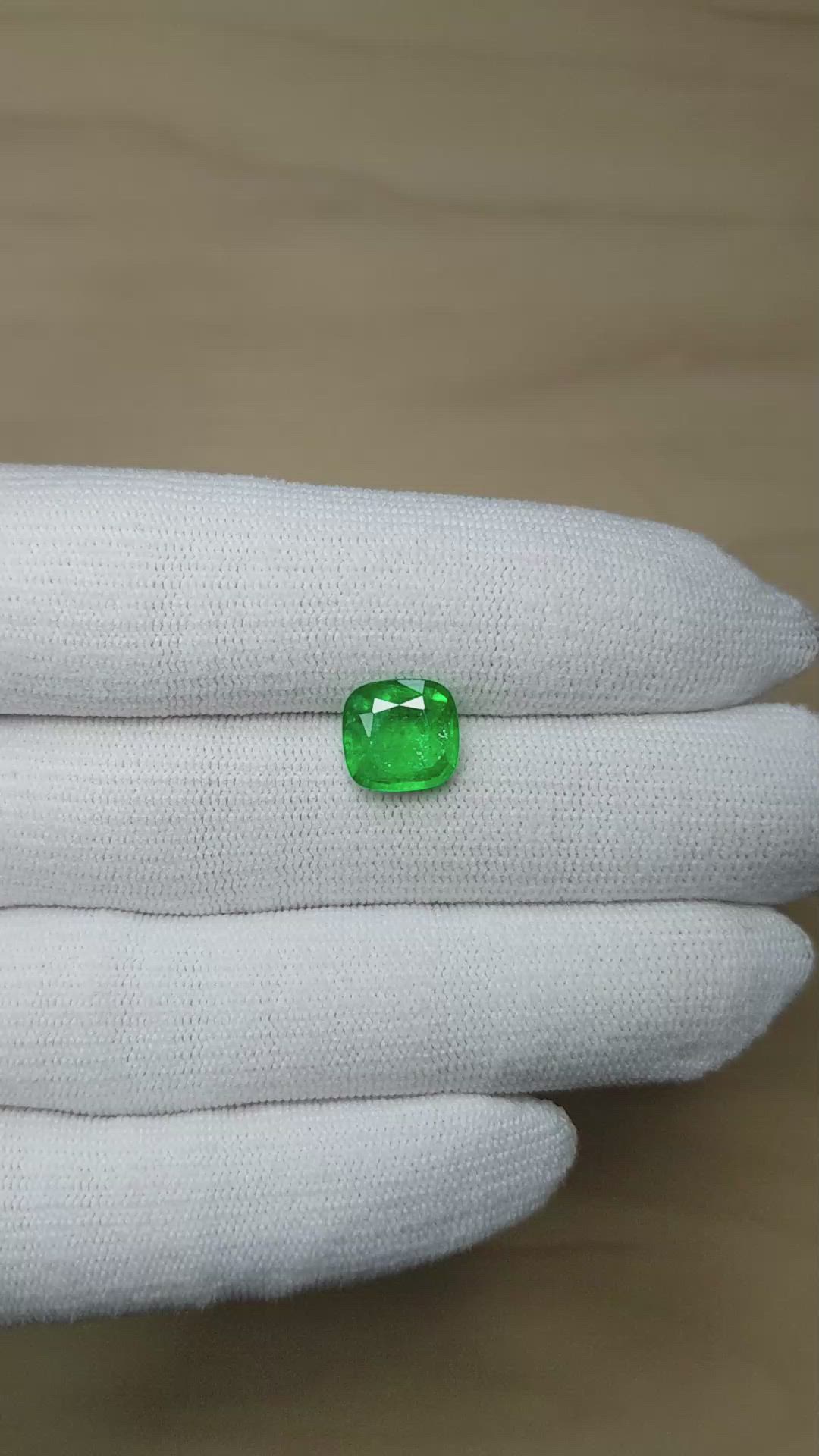 2.71 Ct. Emerald from Zambia Size Video