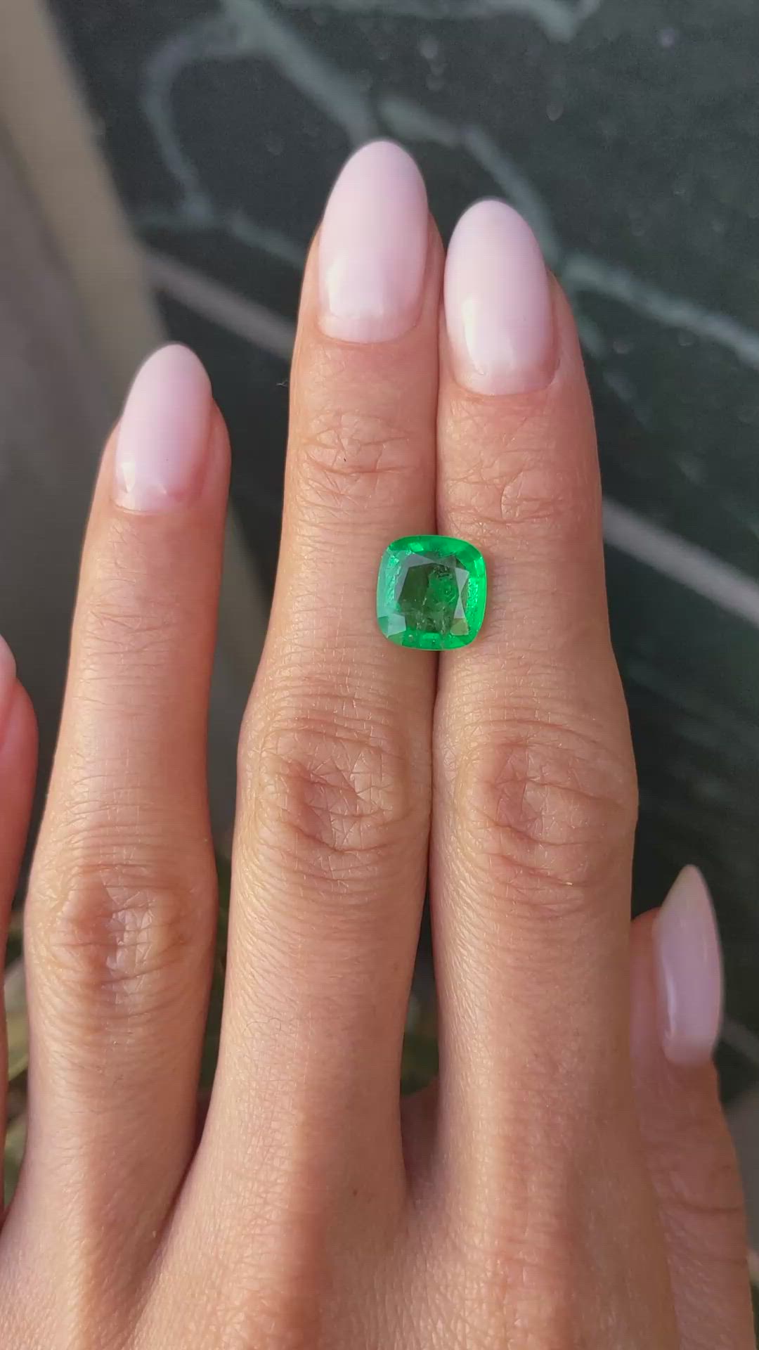 2.71 Ct. Emerald from Zambia Size Video