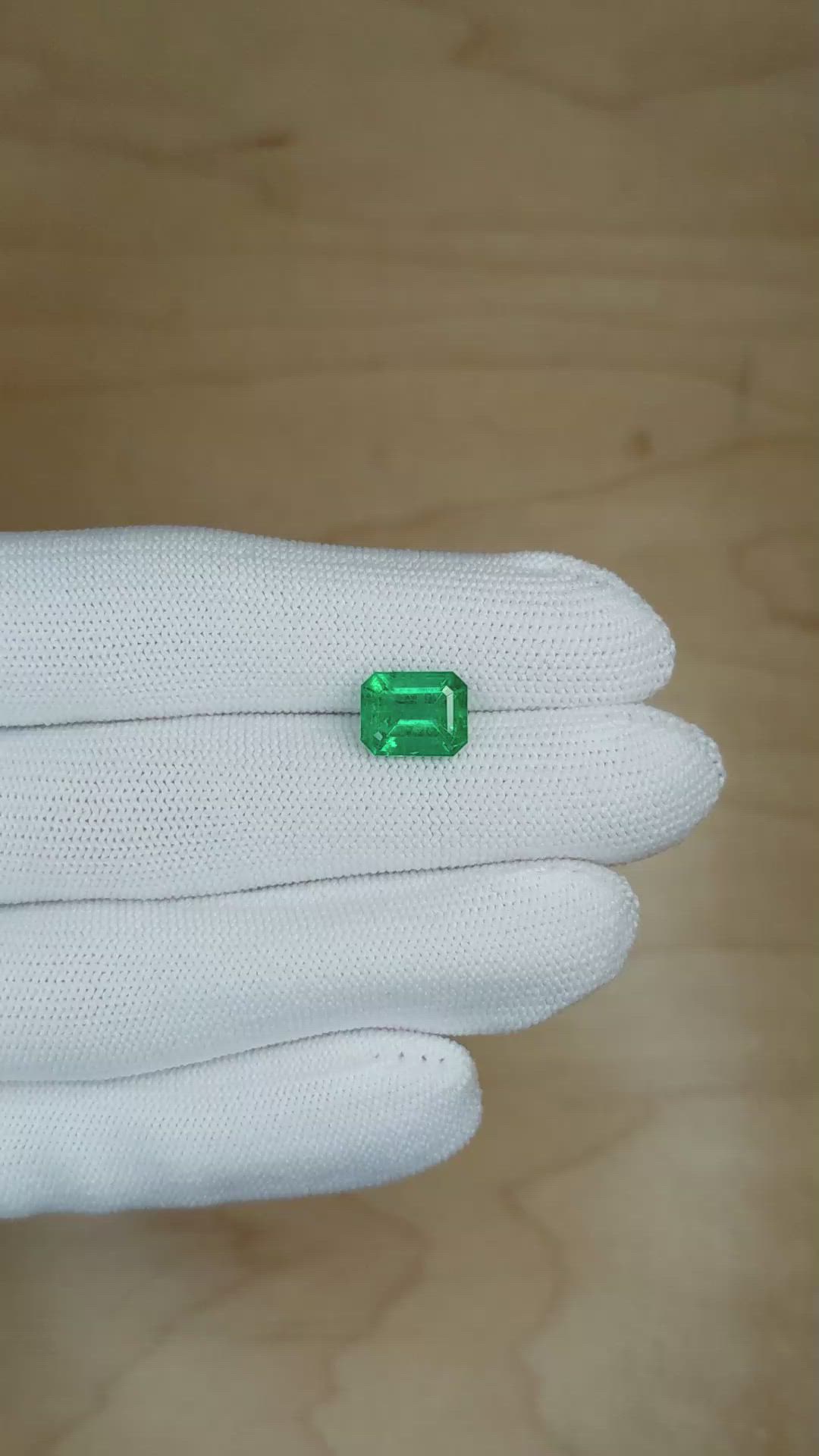 2.95 Ct. Emerald from Zambia Size Video