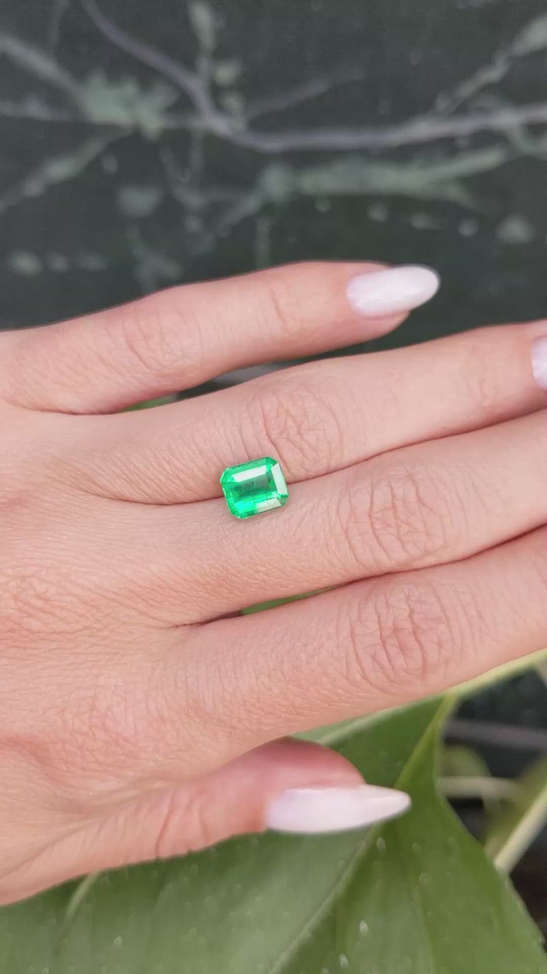 2.06 Ct. Emerald from Zambia Size Video