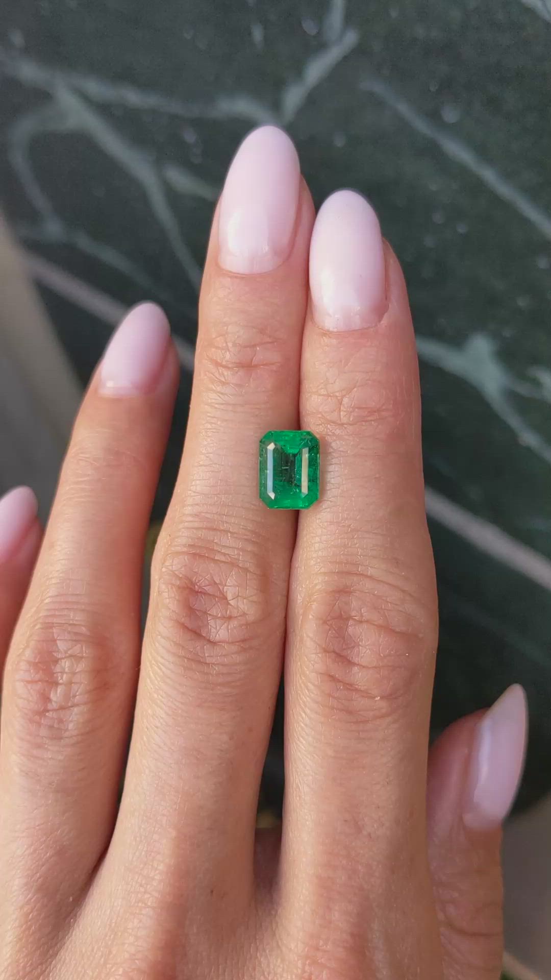 2.38 Ct. Emerald from Zambia Size Video