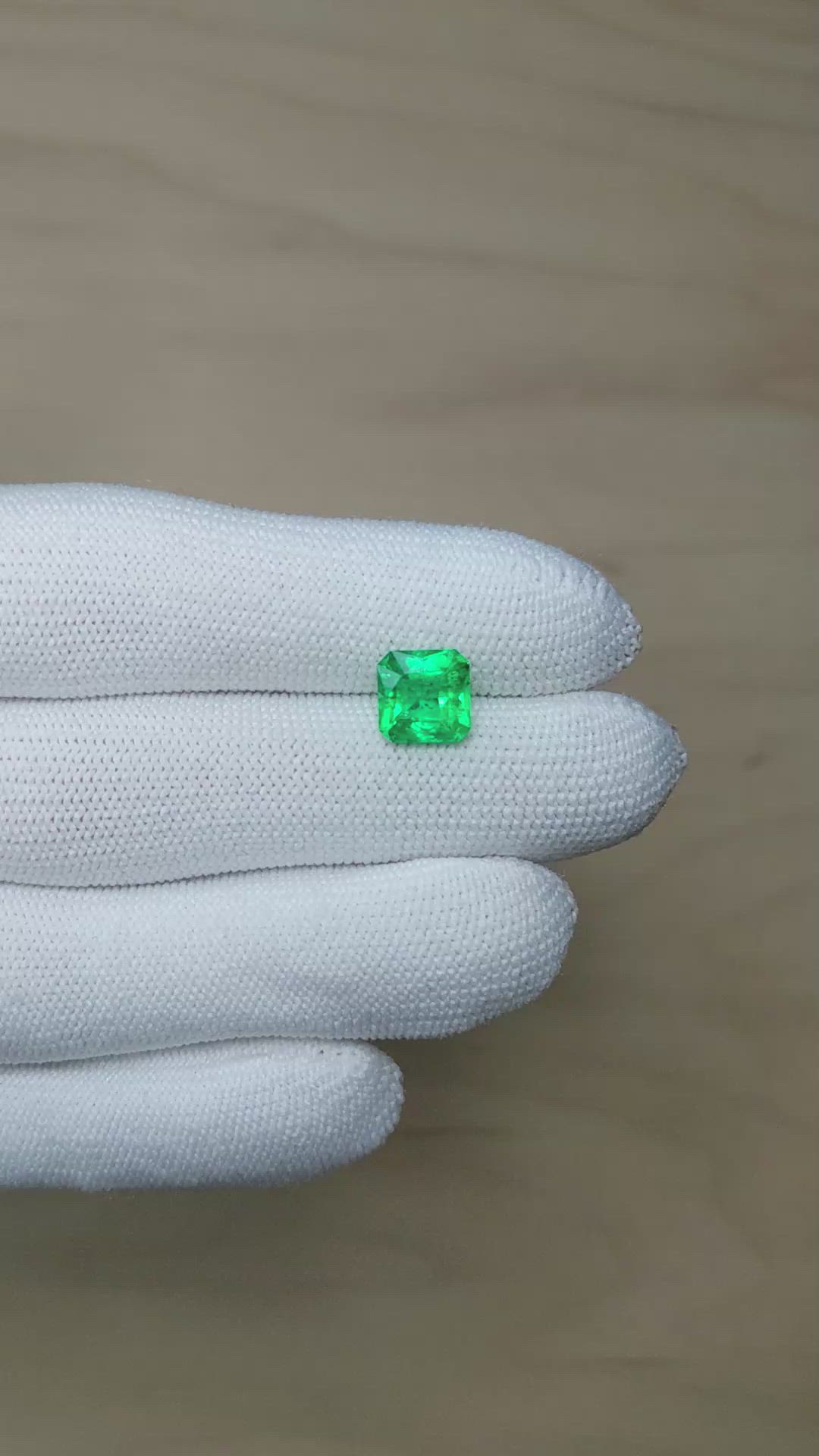 2.09 Ct. Emerald from Zambia Size Video