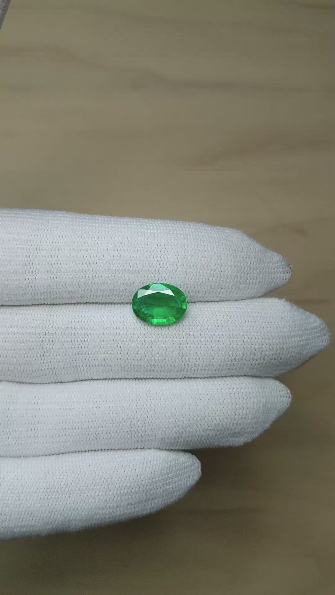 2.70 Ct. Emerald from Zambia Size Video